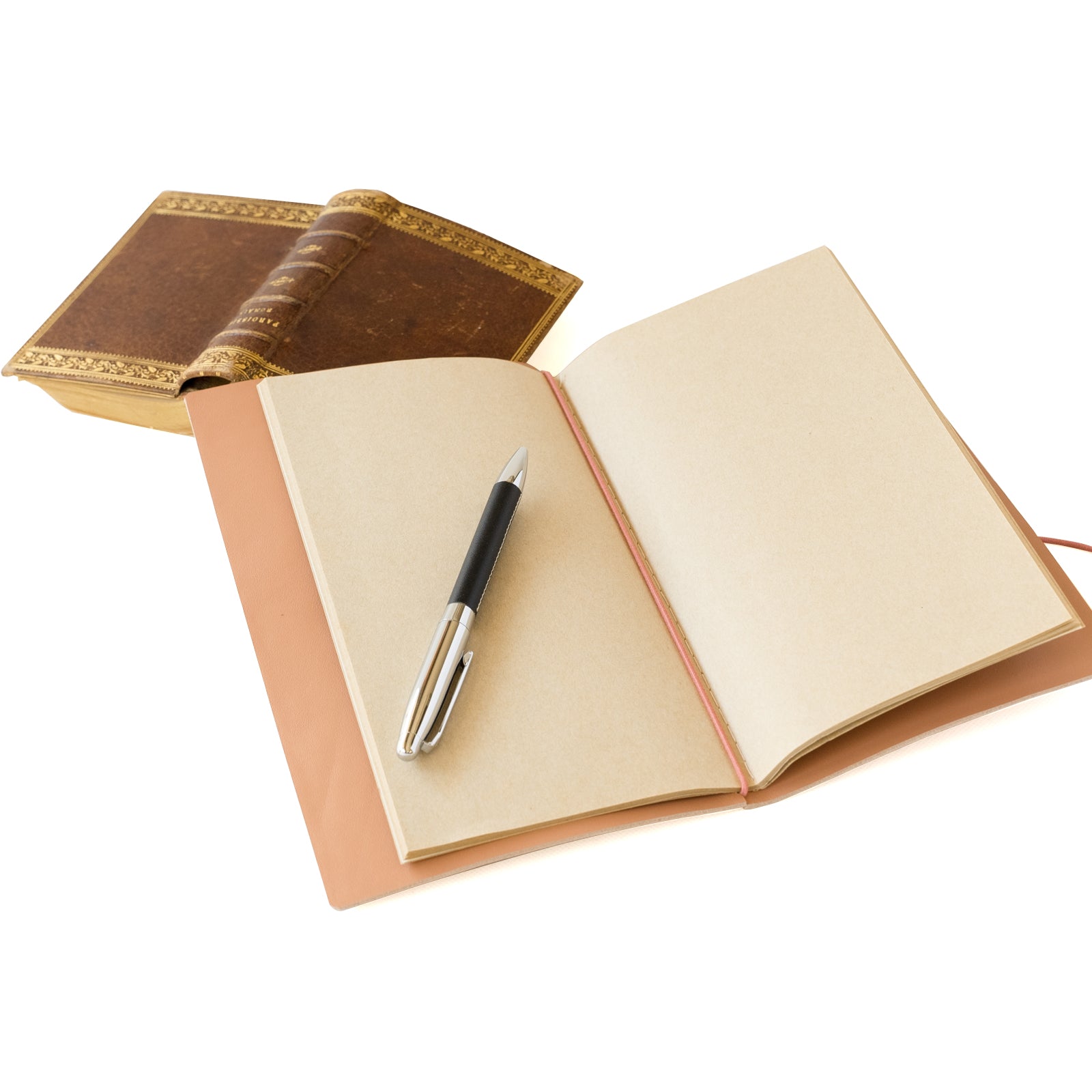 【おつとめ品セール】トラベラーズノートカバー リレ / ピンクベージュ