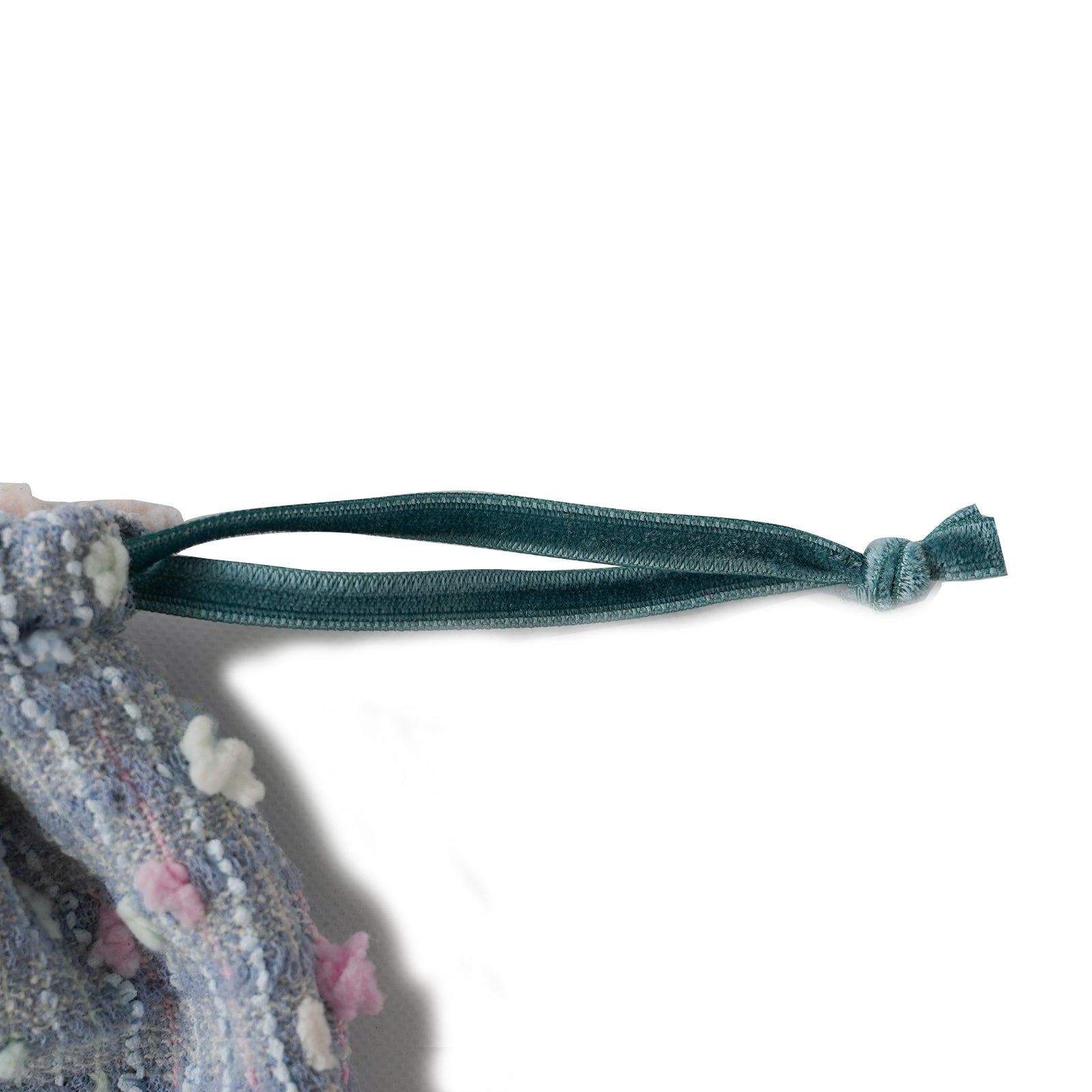 Mini drawstring pouch fancy tweed