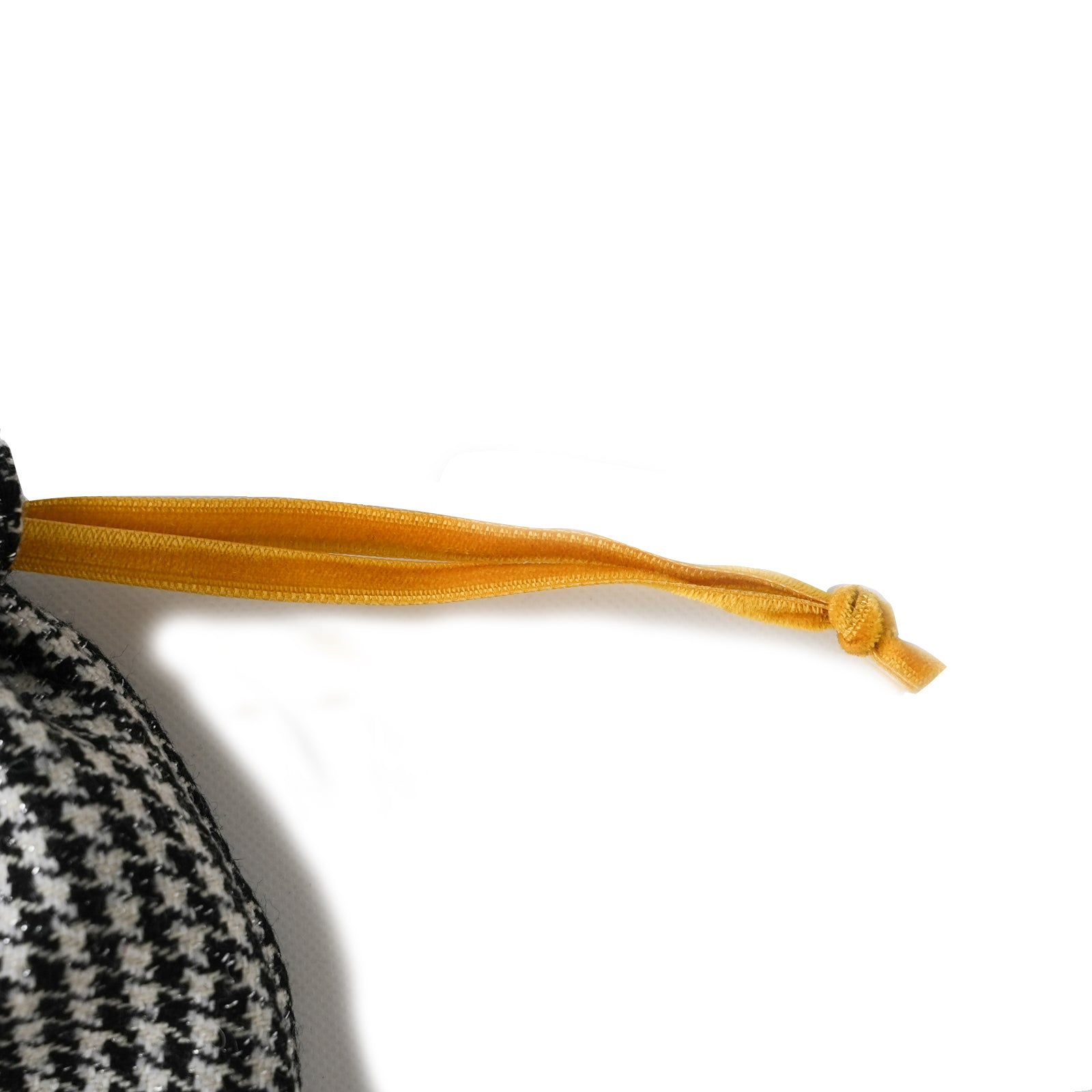 Mini drawstring pouch fancy tweed