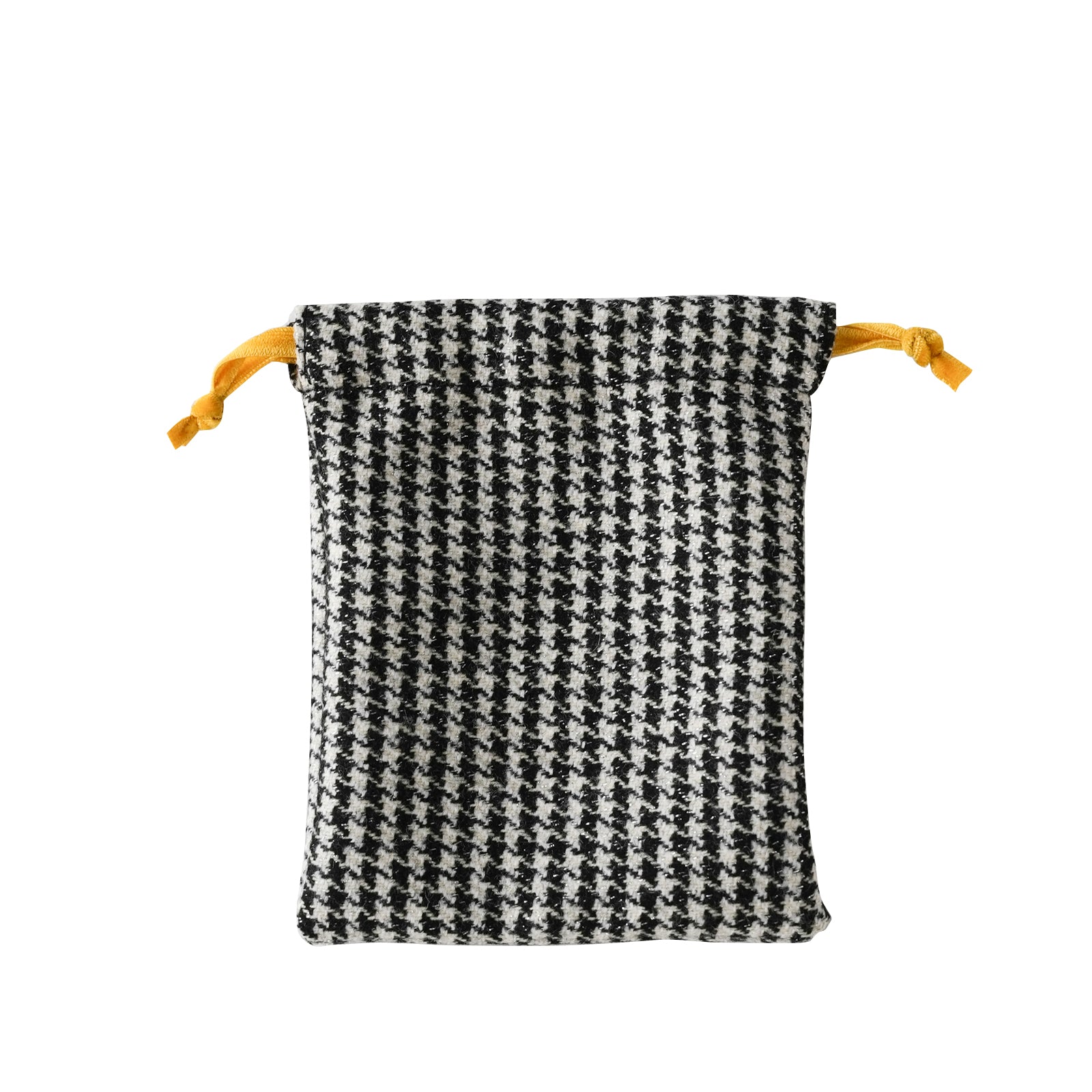 Mini drawstring pouch fancy tweed