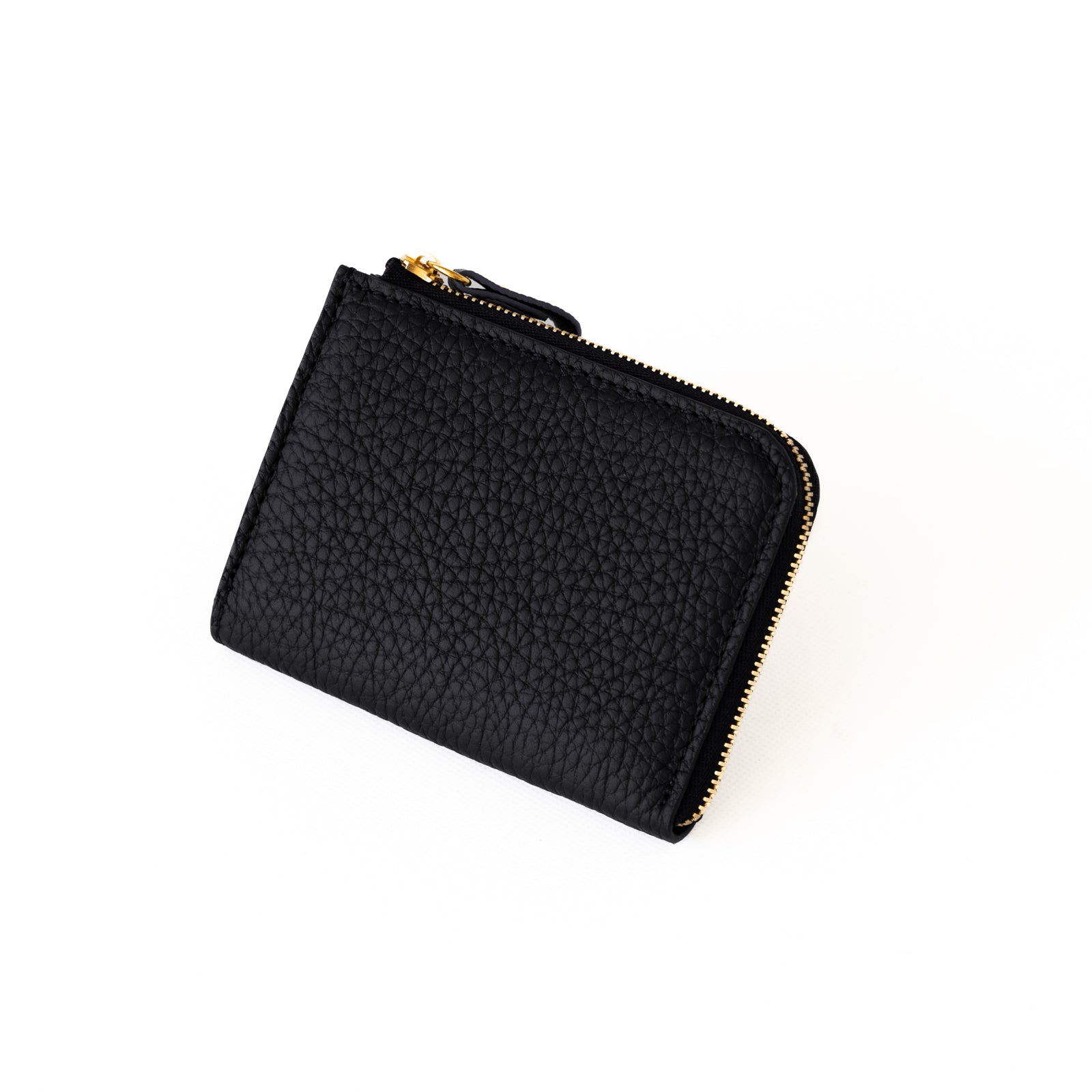 Minimum wallet with L shaped fastener / Taurillon Clemence