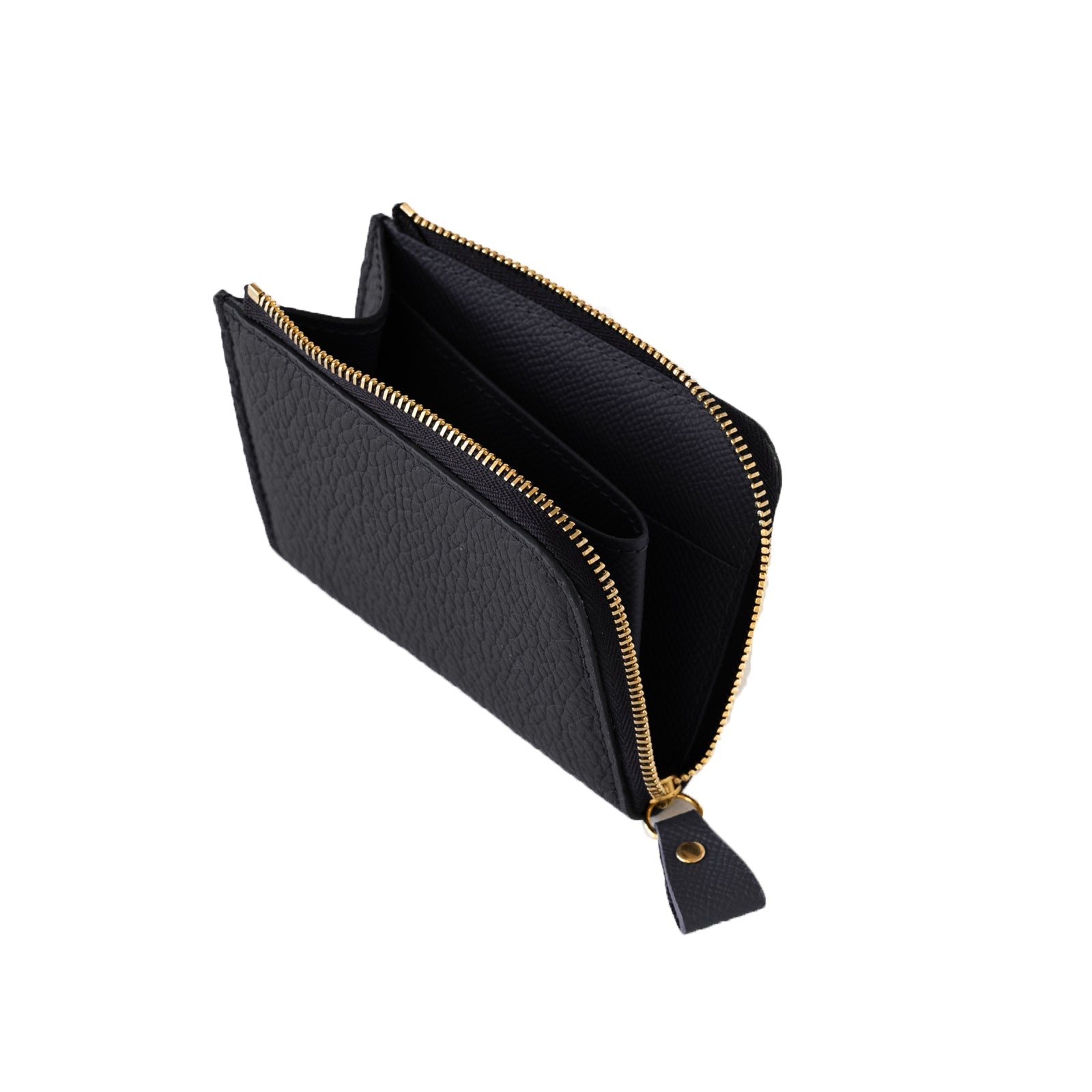 Minimum wallet with L shaped fastener / Taurillon Clemence