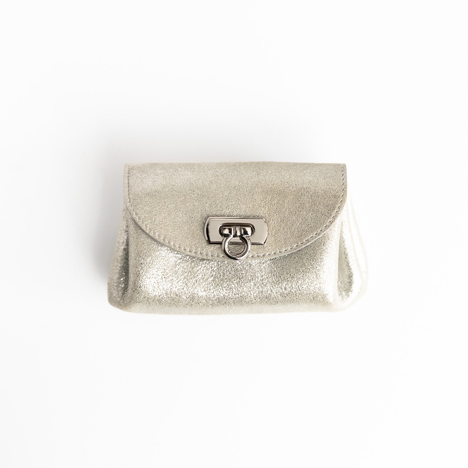 【おつとめ品セール】キラキラシェルポーチ シルバー