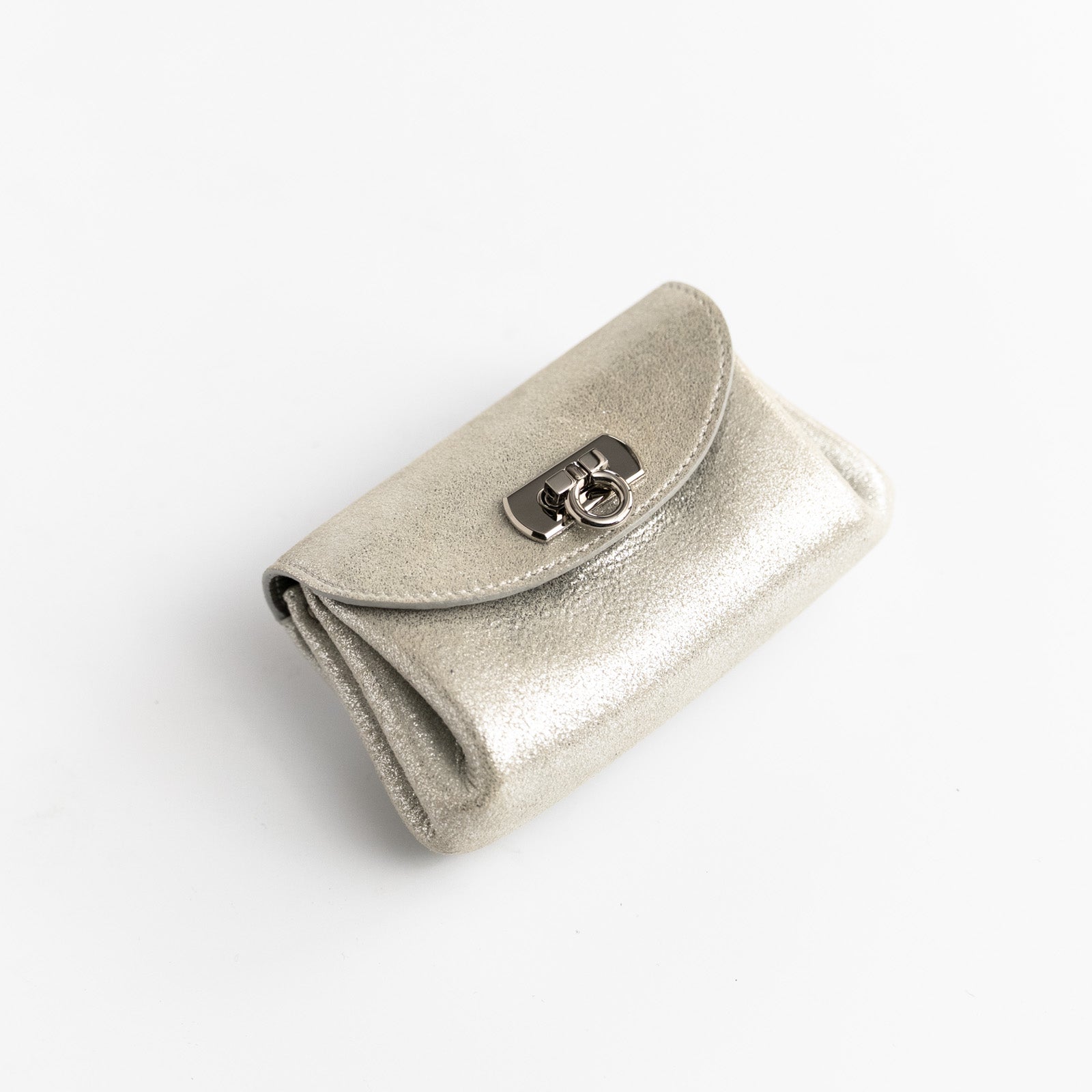 【おつとめ品セール】キラキラシェルポーチ シルバー