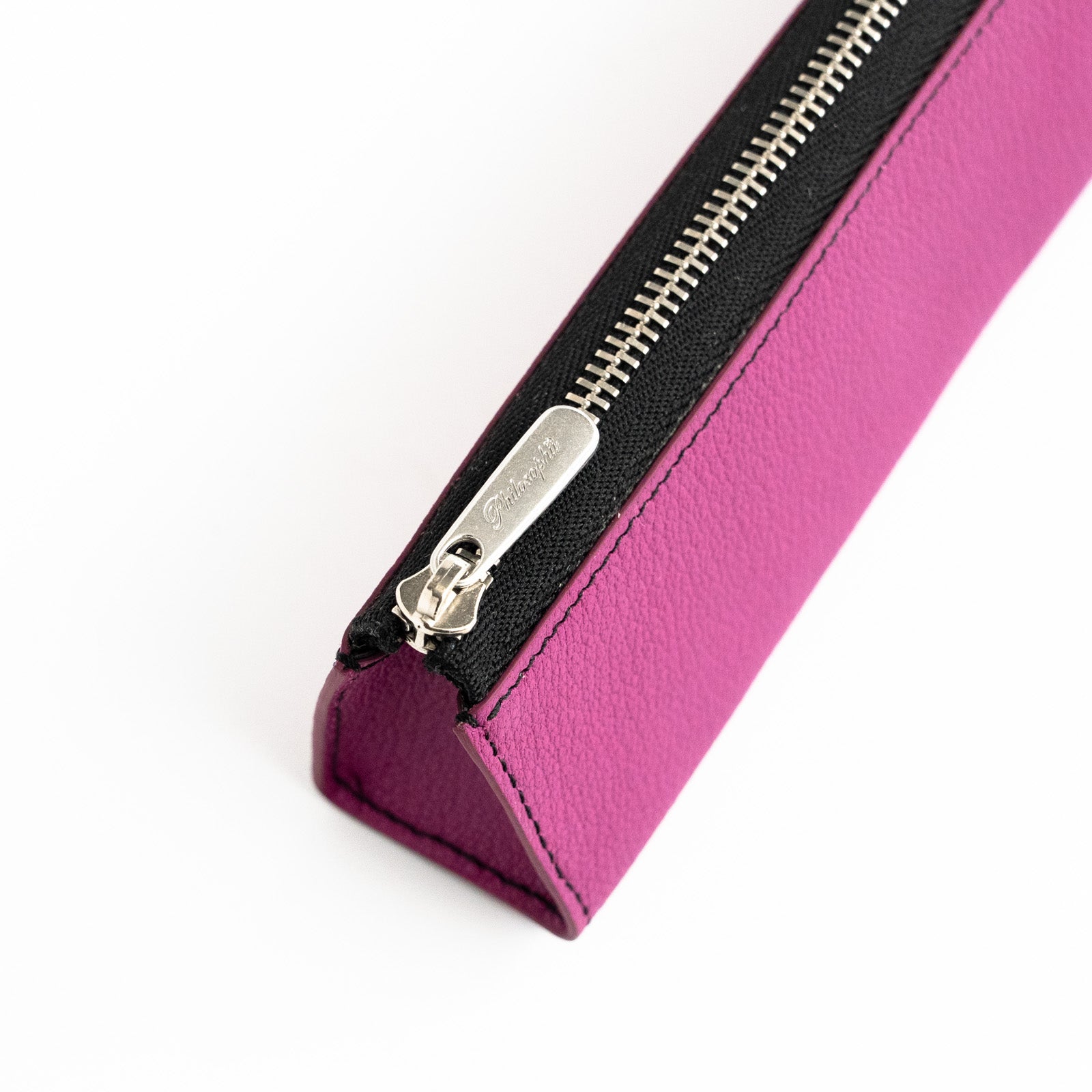 【おつとめ品セール】三角ペンケース トリヨンクレマンス/ローズパープル