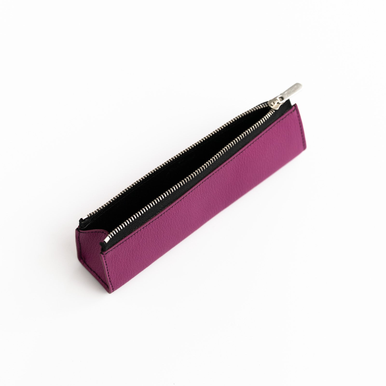 【おつとめ品セール】三角ペンケース トリヨンクレマンス/ローズパープル