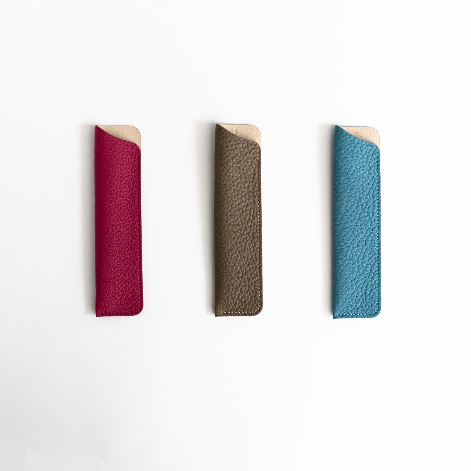 【おつとめ品セール】ミニマルなペンケース トリヨンクレマンス/ローズパープル