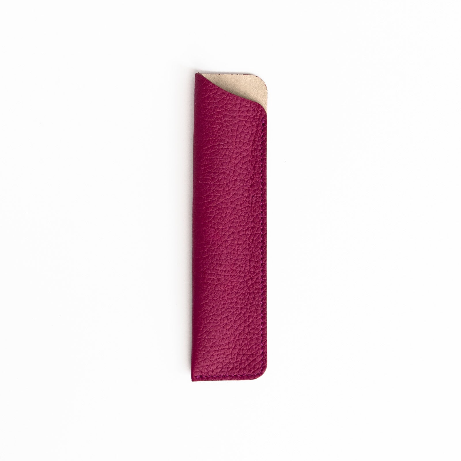 【おつとめ品セール】ミニマルなペンケース トリヨンクレマンス/ローズパープル