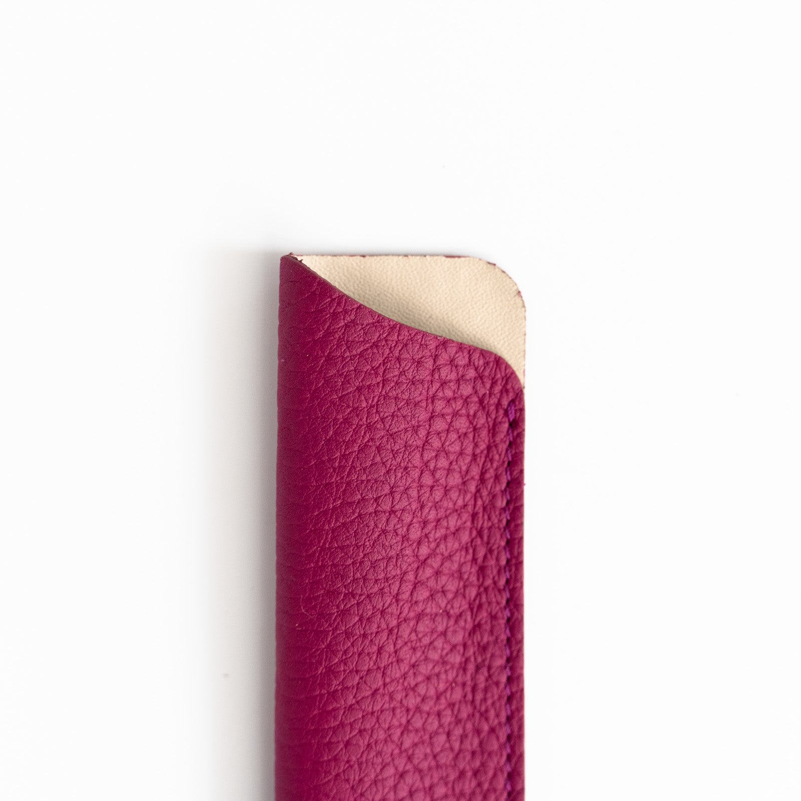 【おつとめ品セール】ミニマルなペンケース トリヨンクレマンス/ローズパープル