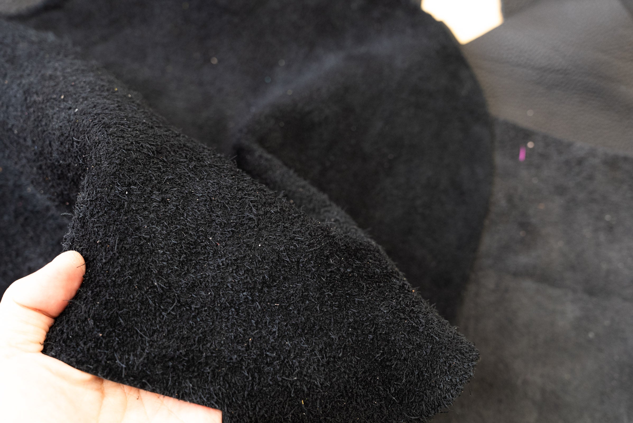 【レザーハギレ送料無料】トリヨンクレマンス/ブラック 2.5kg