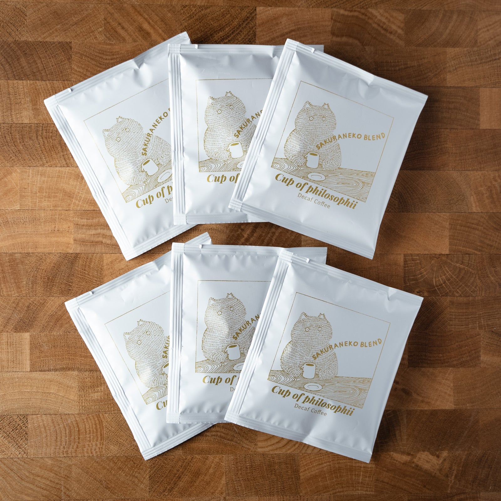 【デカフェ】さくらねこブレンド・自家焙煎コーヒーバッグ6個入り