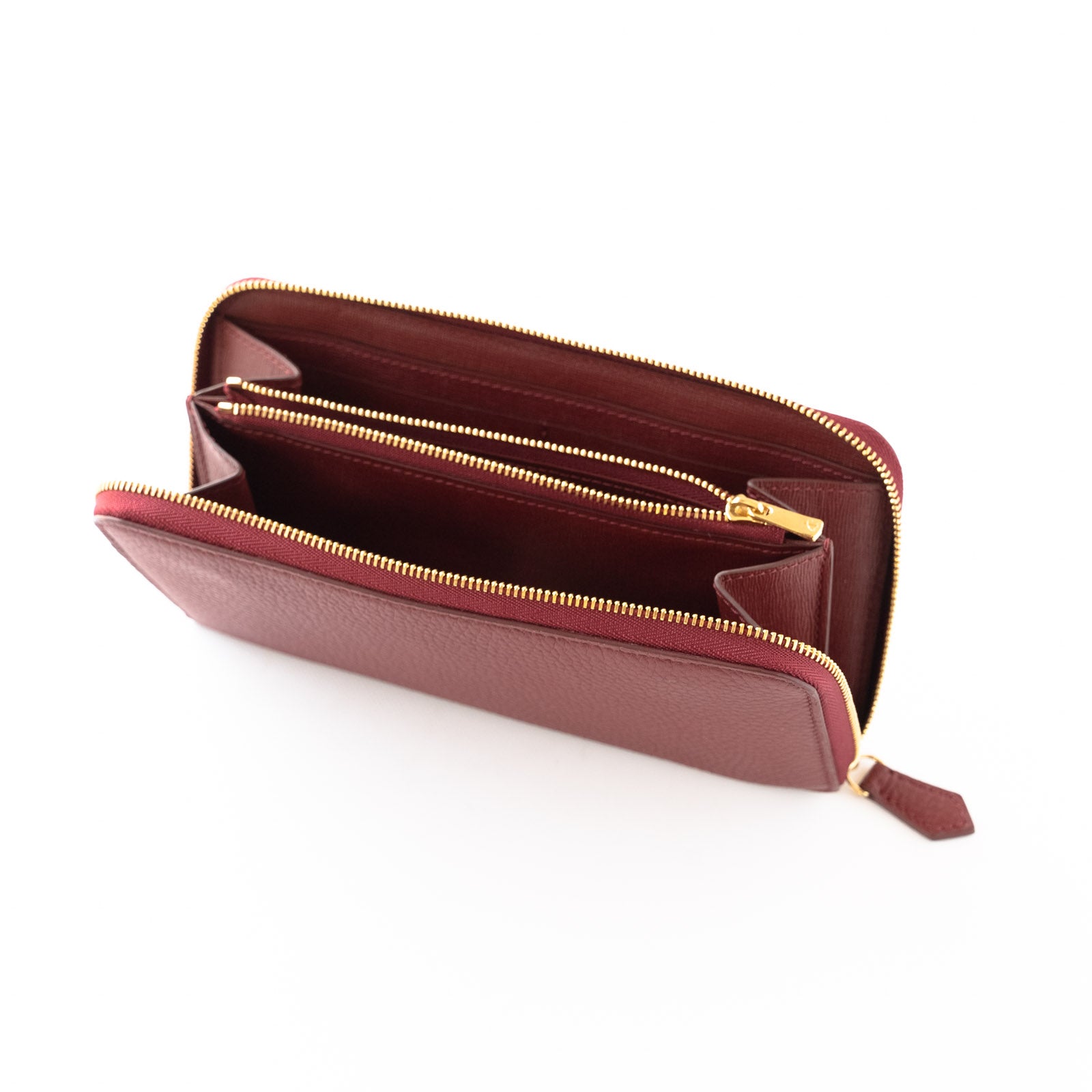 【おつとめ品セール】ラウンドファスナー長財布カード12枚タイプ トリヨンクレマンス/ルージュアッシュ