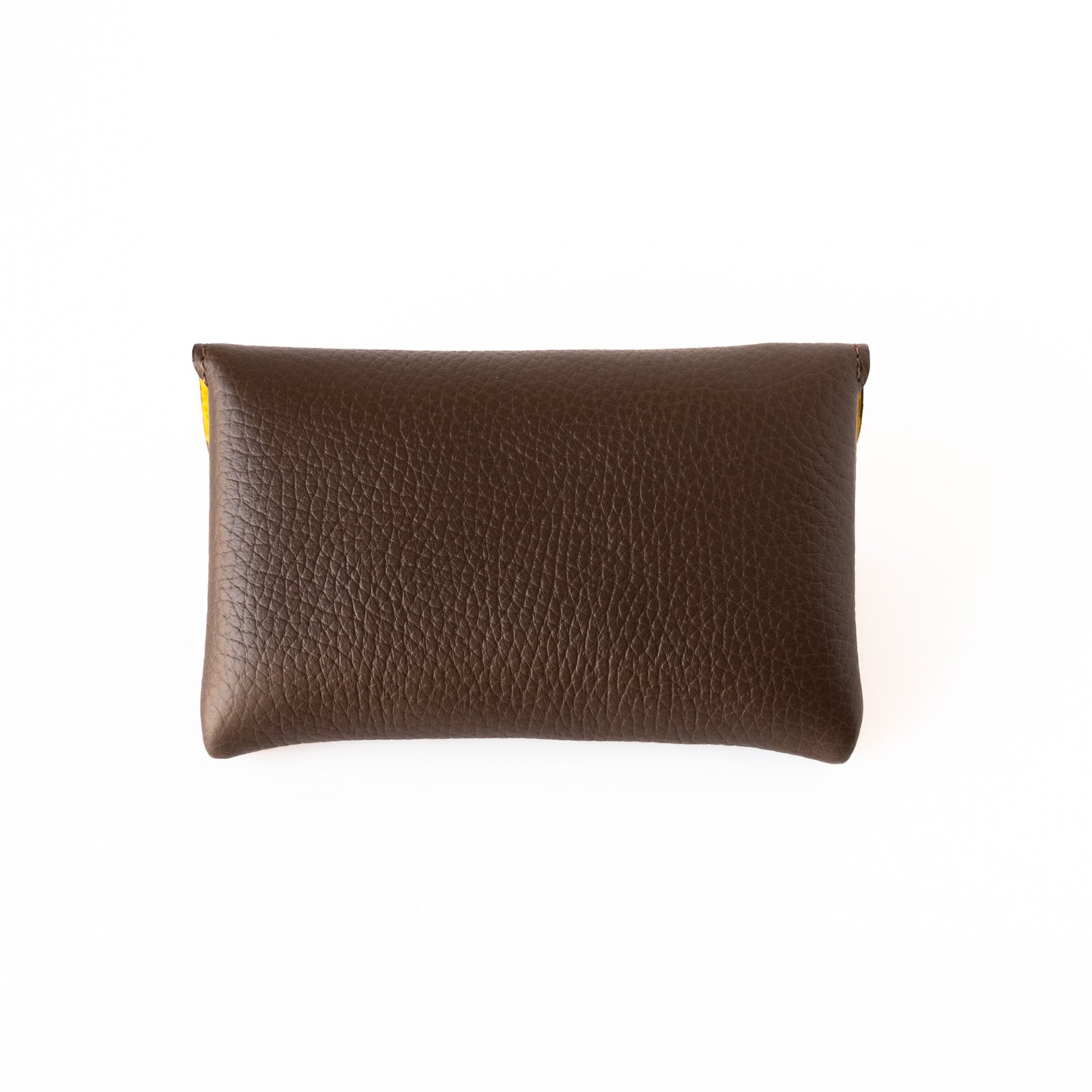 Limited Edition Flap Wallet - Frunja Medium Cuir Mash / Choco x Jonquille