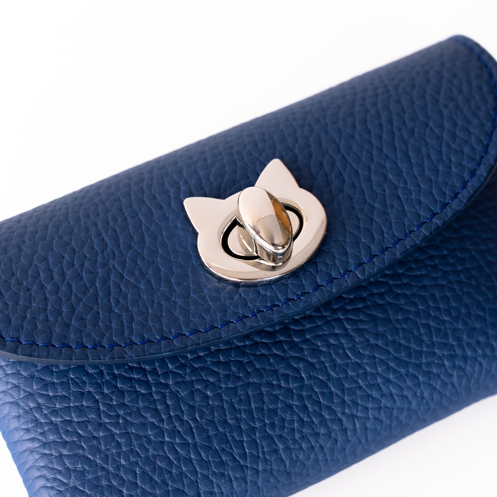 Limited Edition: Flap Wallet Fullunya Medium - Cuir Mash / Royal Blue x Silver