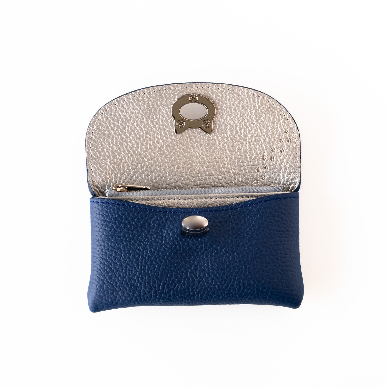 Limited Edition: Flap Wallet Fullunya Medium - Cuir Mash / Royal Blue x Silver