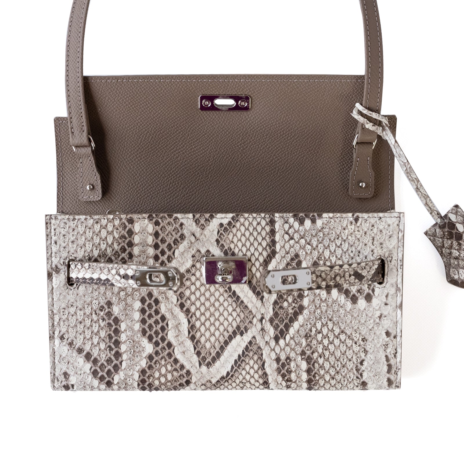 【おつとめ品セール】クロシェ ショルダーウォレット パイソン