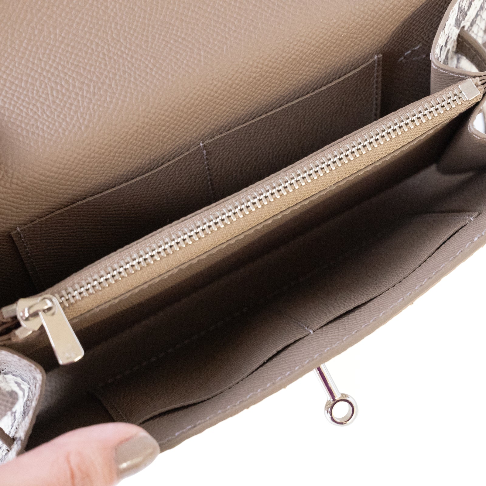 【おつとめ品セール】クロシェ ショルダーウォレット パイソン