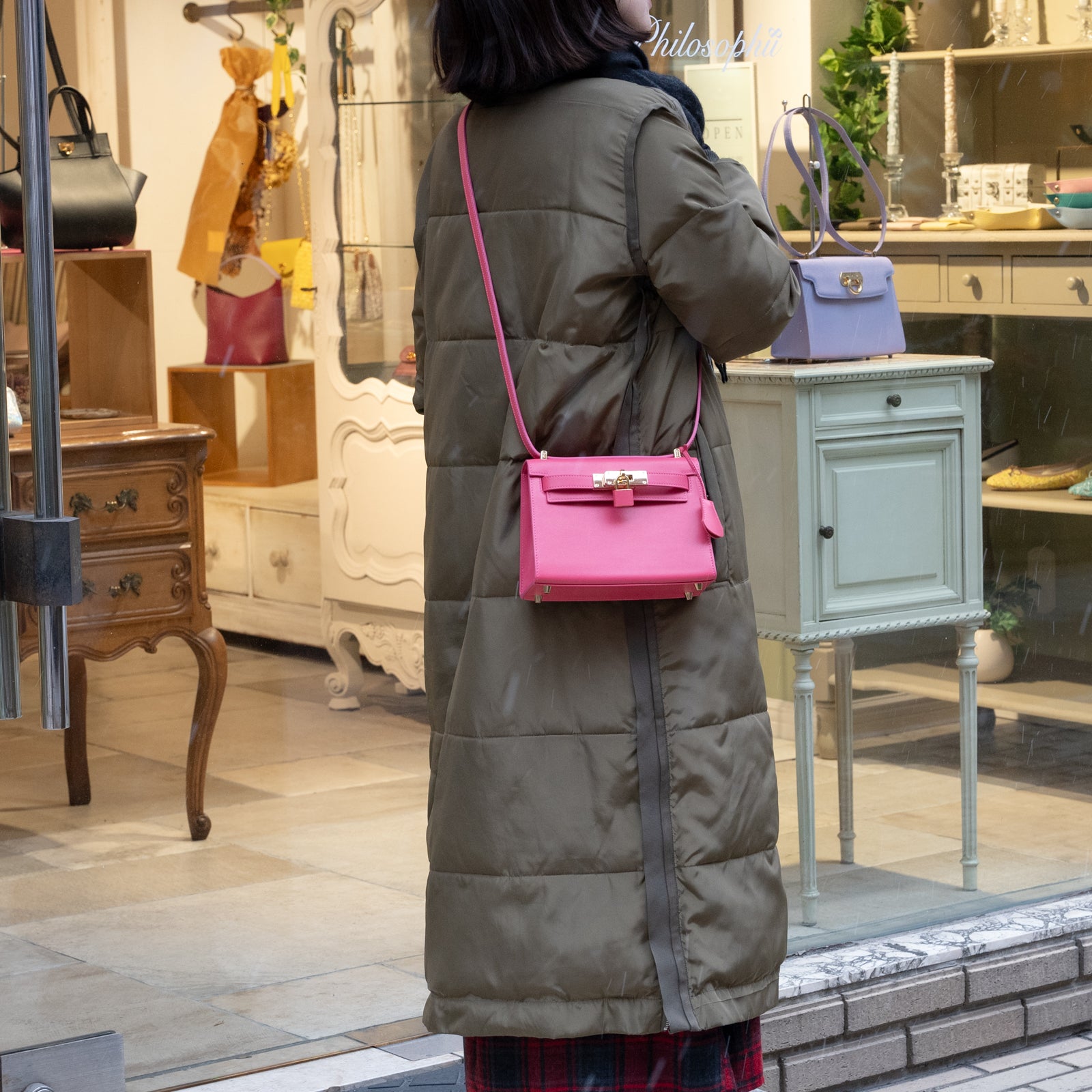 【おつとめ品セール】クロシェ クラシカルハンドバッグ20 ボックスカーフ