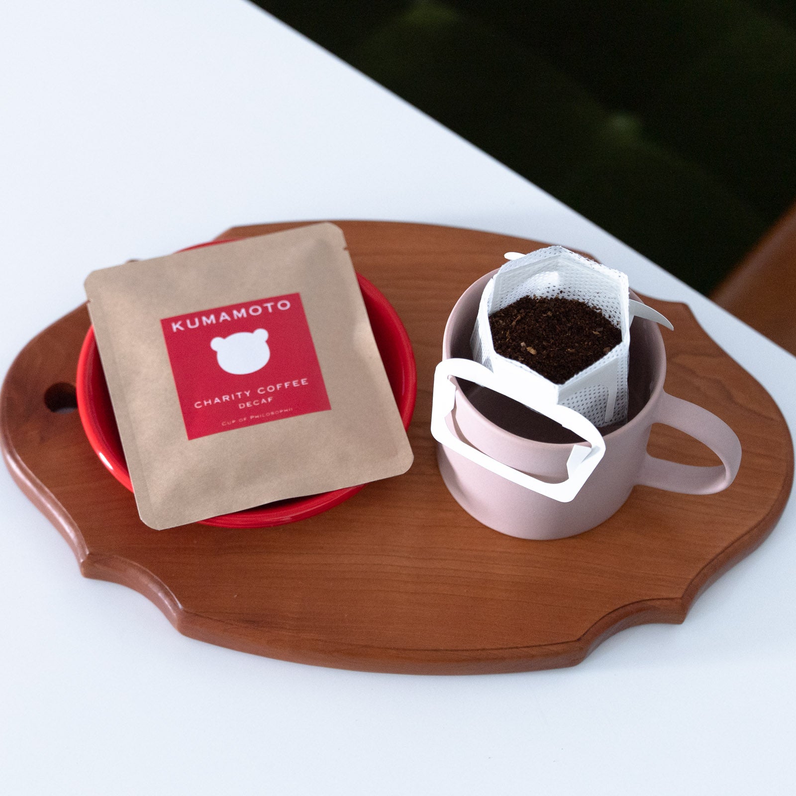 【熊本チャリティー】【送料無料】デカフェ自家焙煎コーヒードリップバッグ6個入り