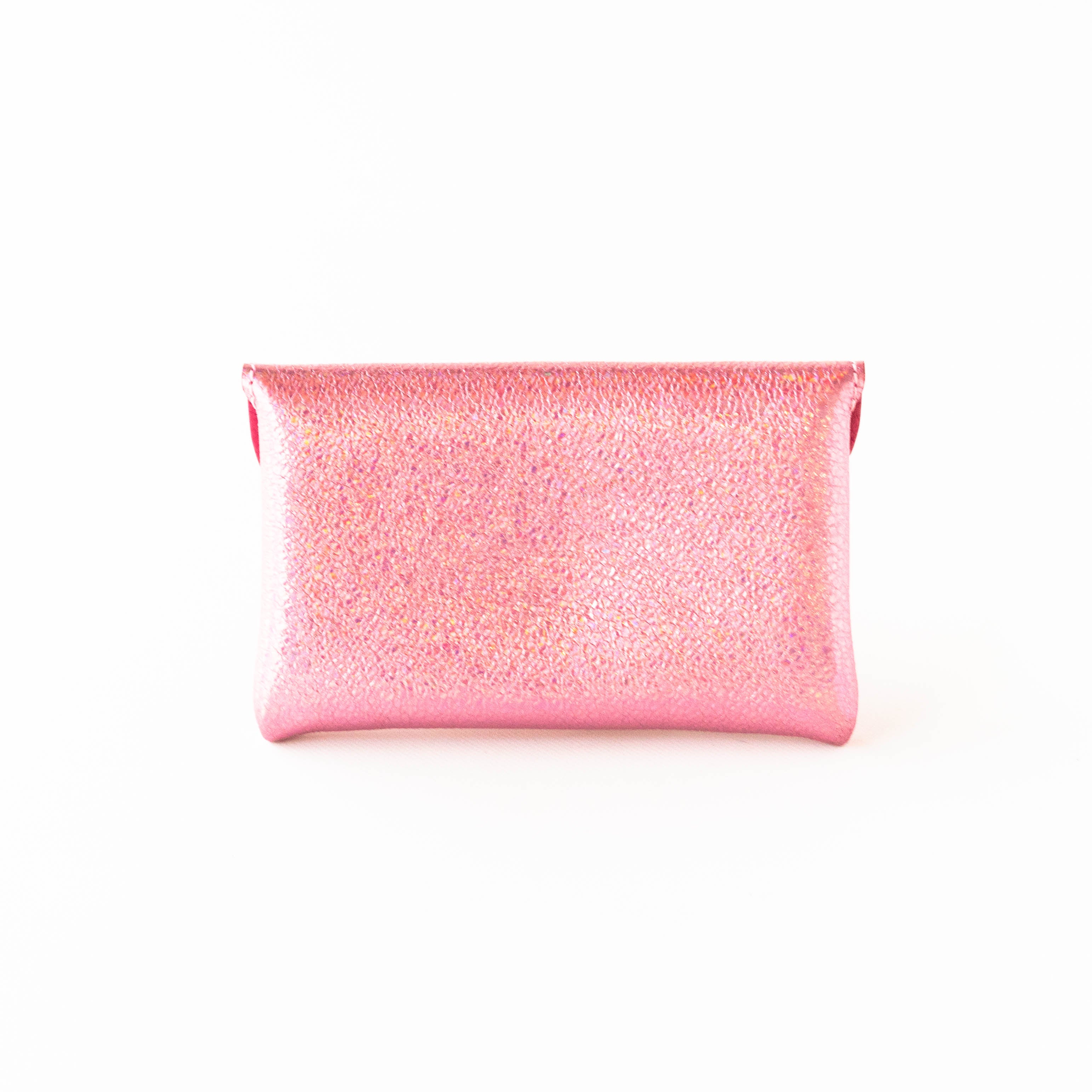 Leather flap middle wallet / Prism leather