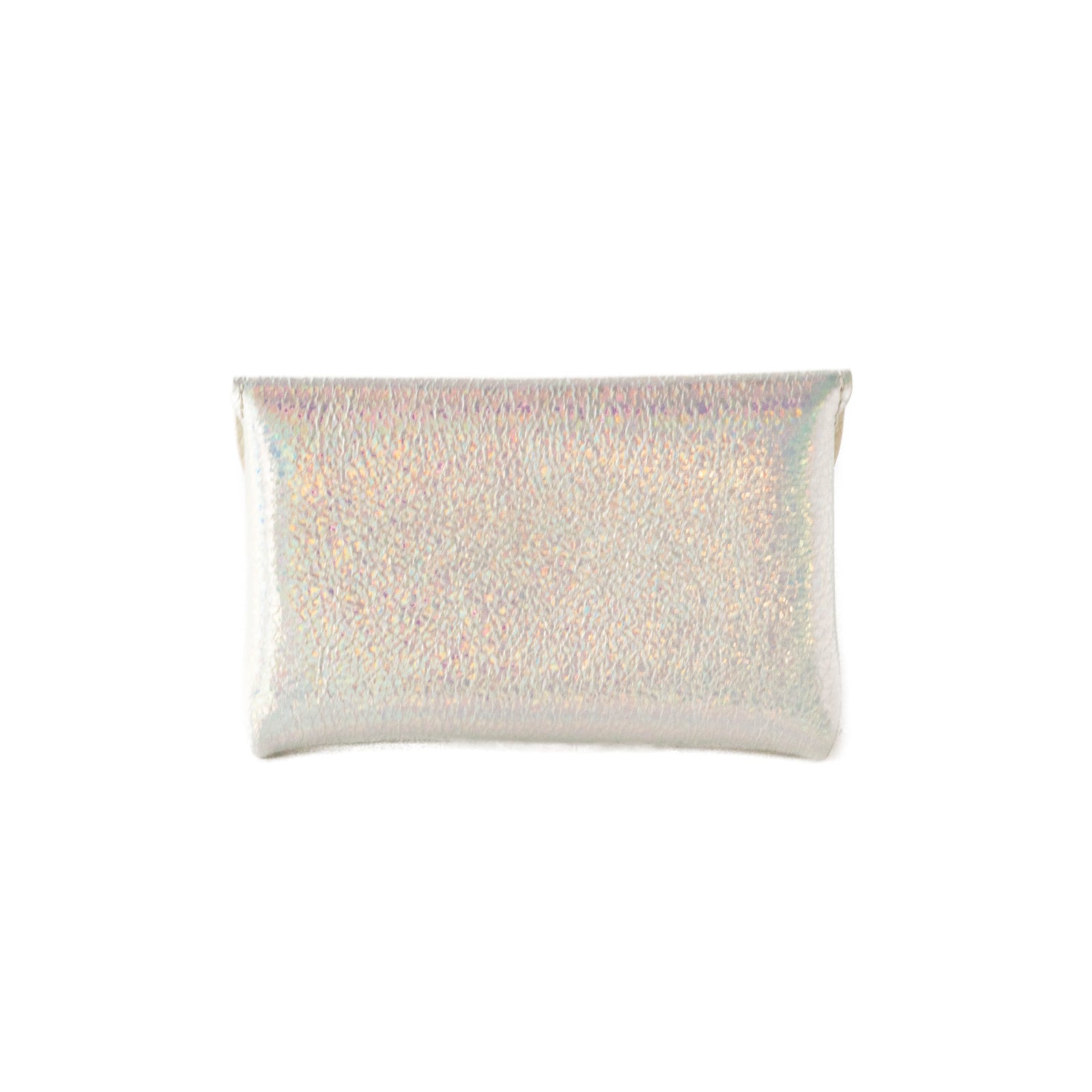 Leather flap middle wallet / Prism leather