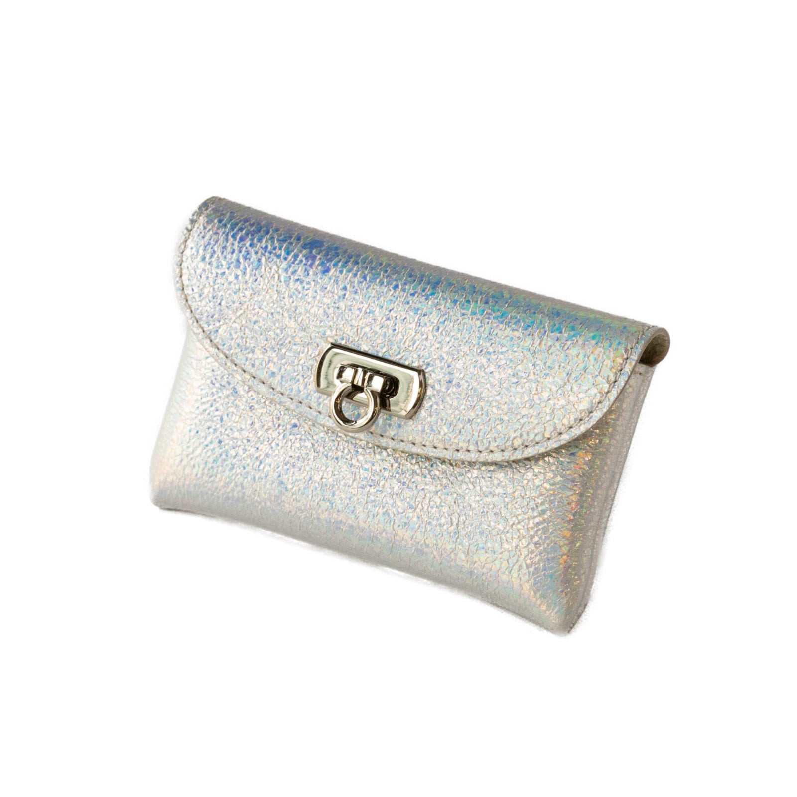 Leather flap middle wallet / Prism leather