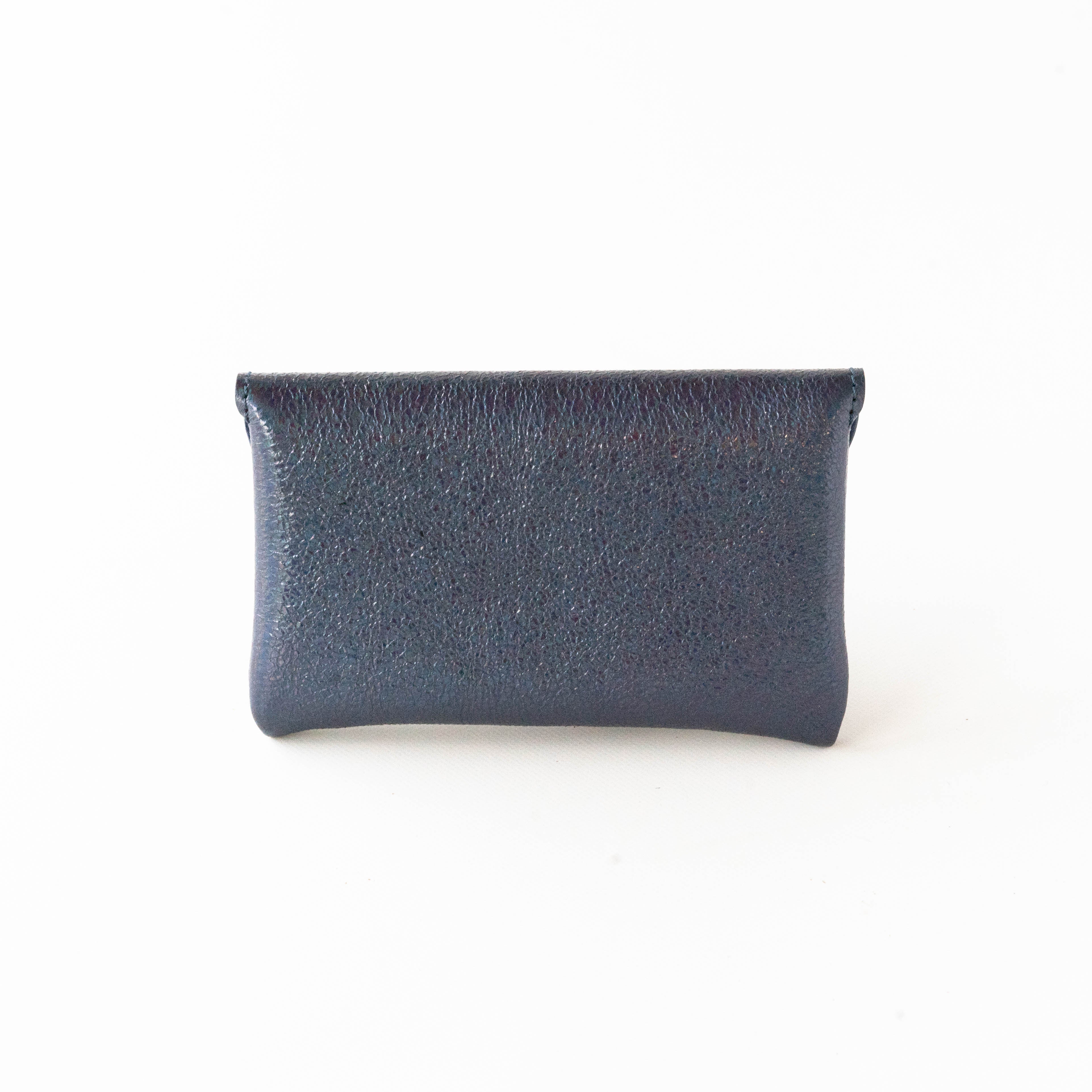 Leather flap middle wallet / Prism leather