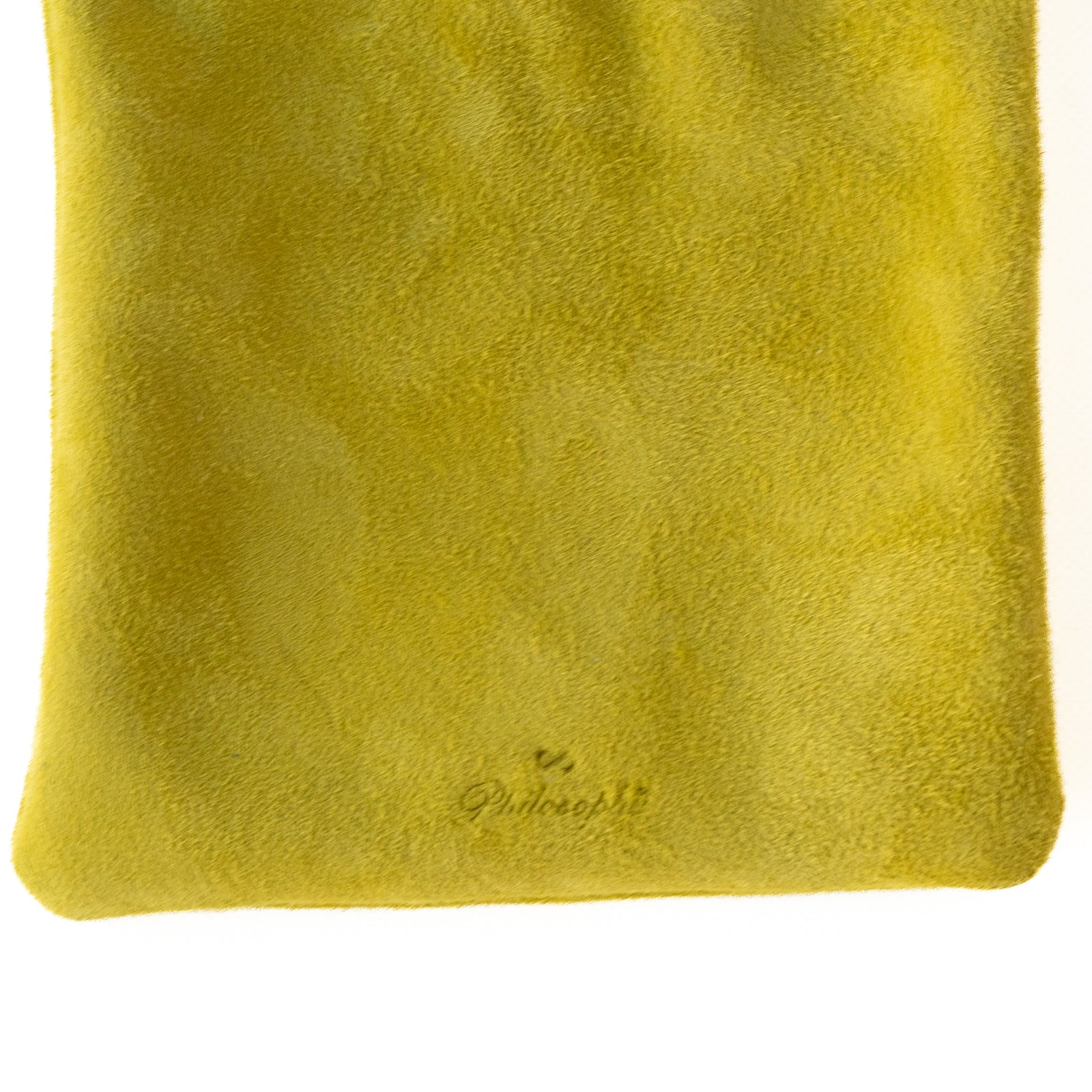 Mini drawstring pouch suede leather