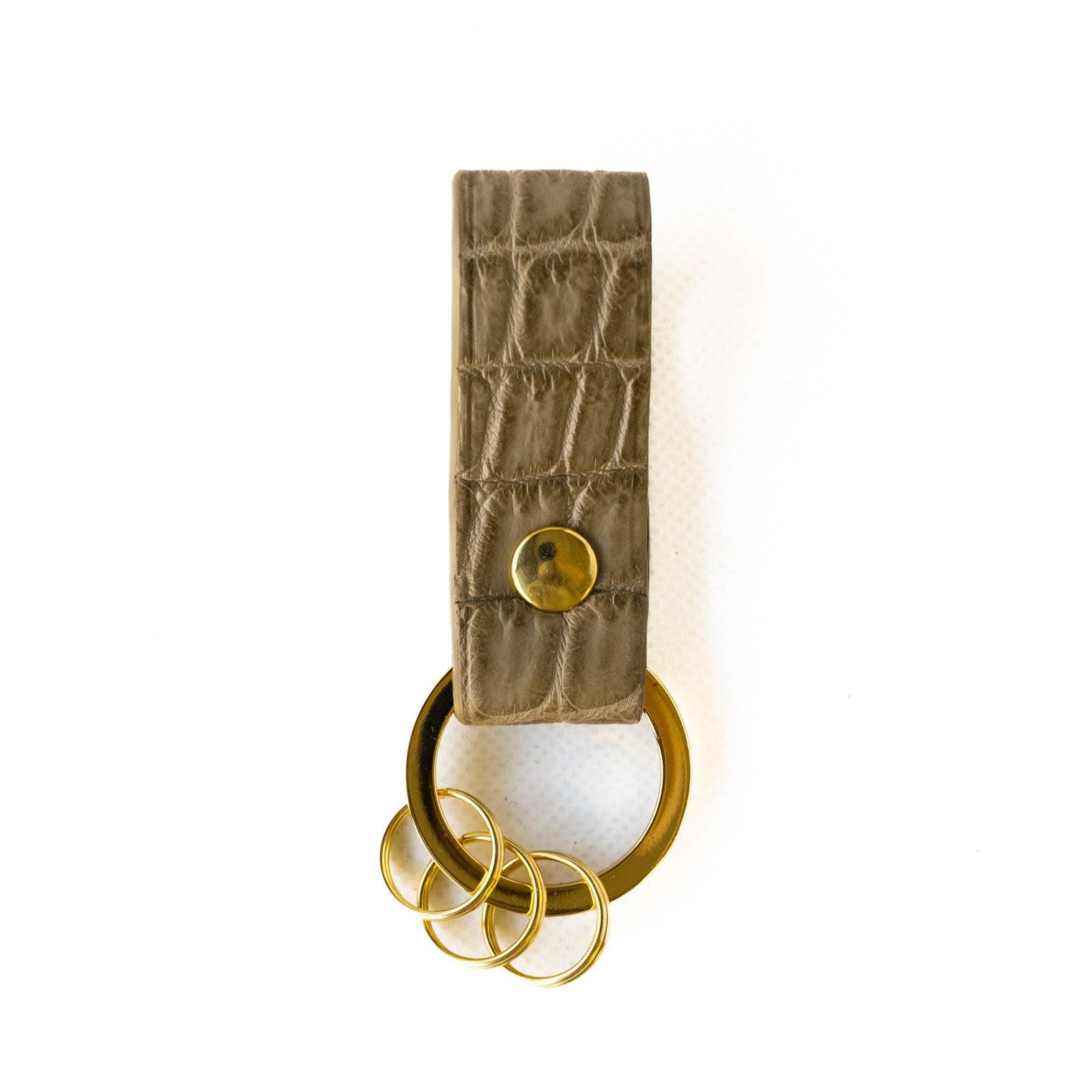 leather keyring / Crocodile