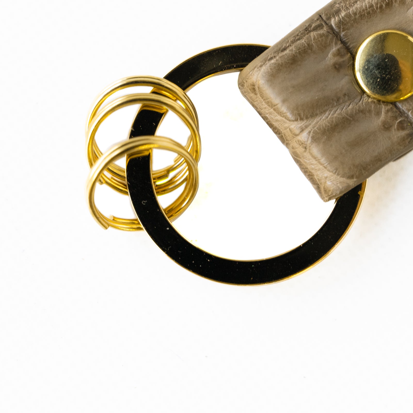 leather keyring / Crocodile
