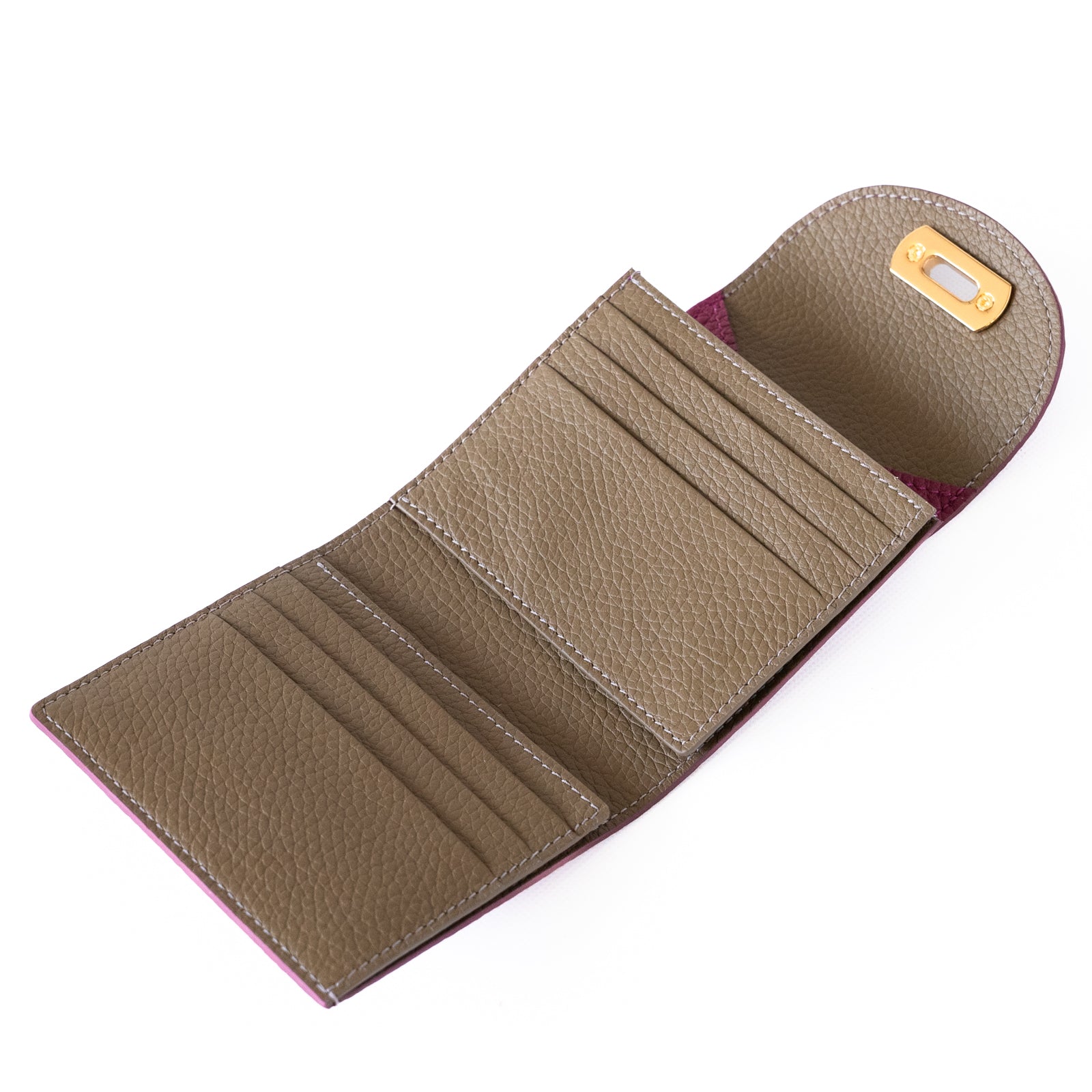 Bi-fold wallet "Ecre" / Taurillon Clemence