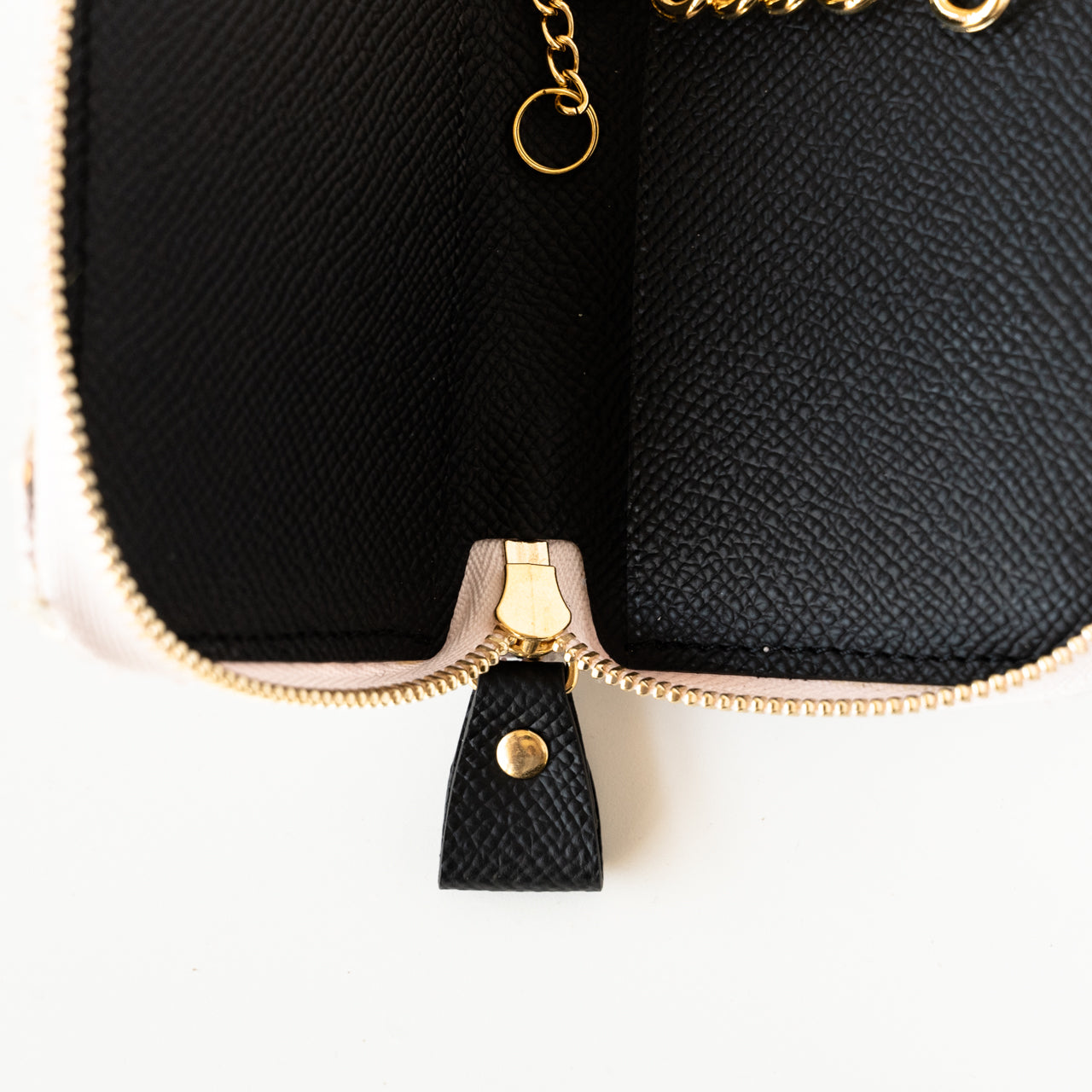 fancy tweed zipper key case