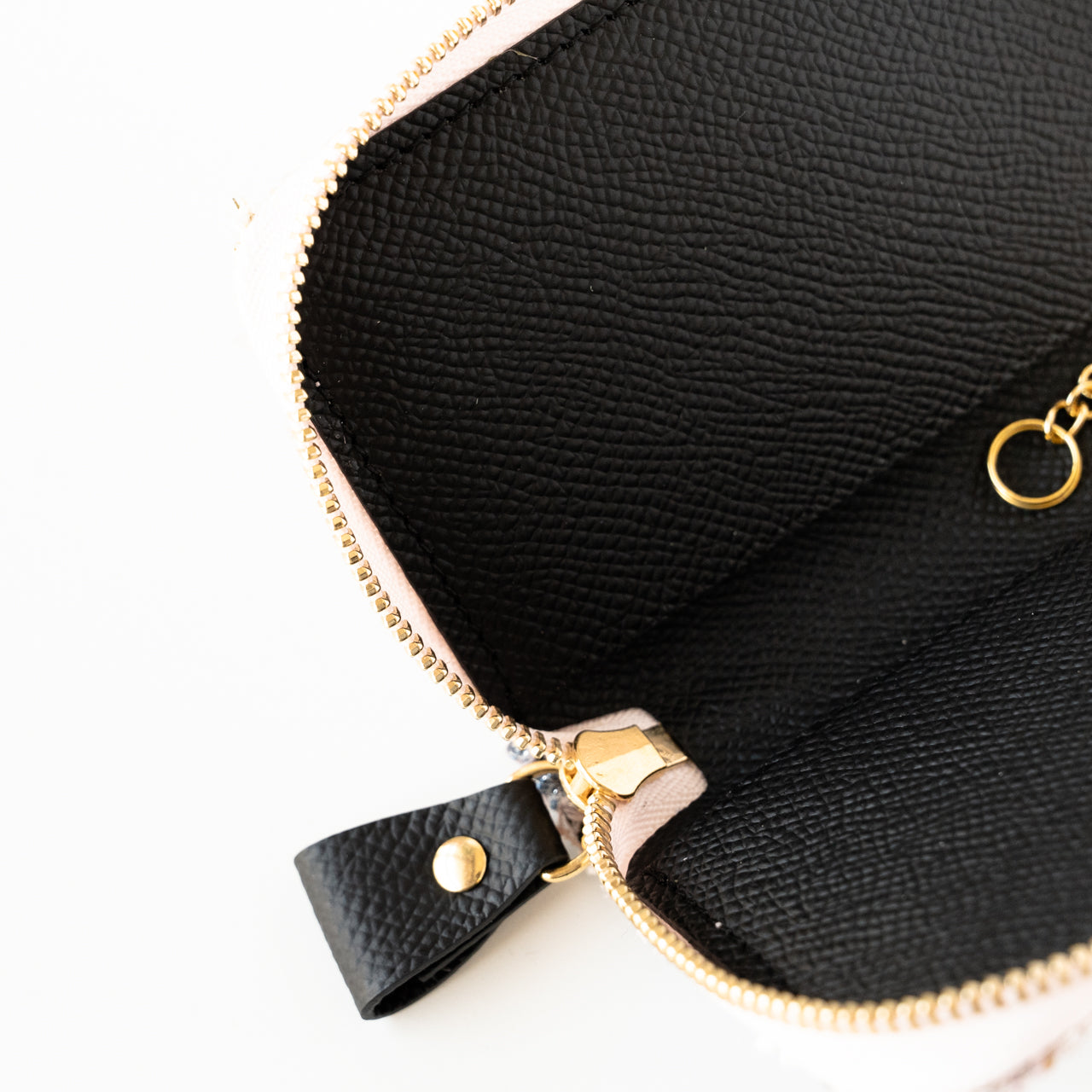 fancy tweed zipper key case