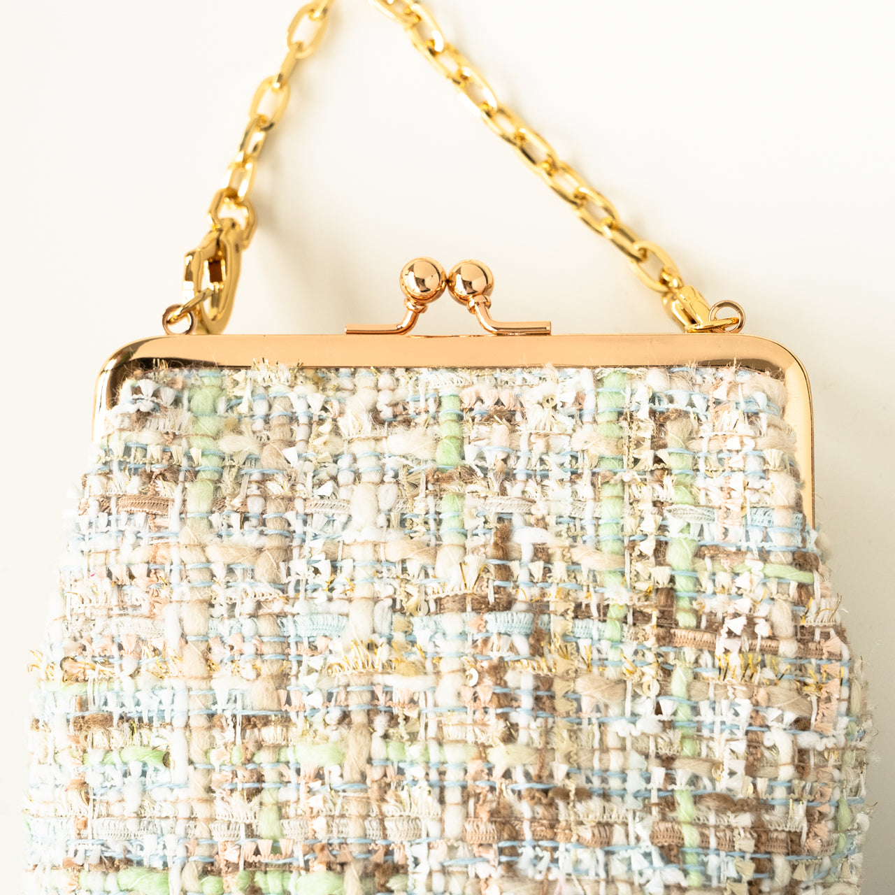 Tweed pouch pochette