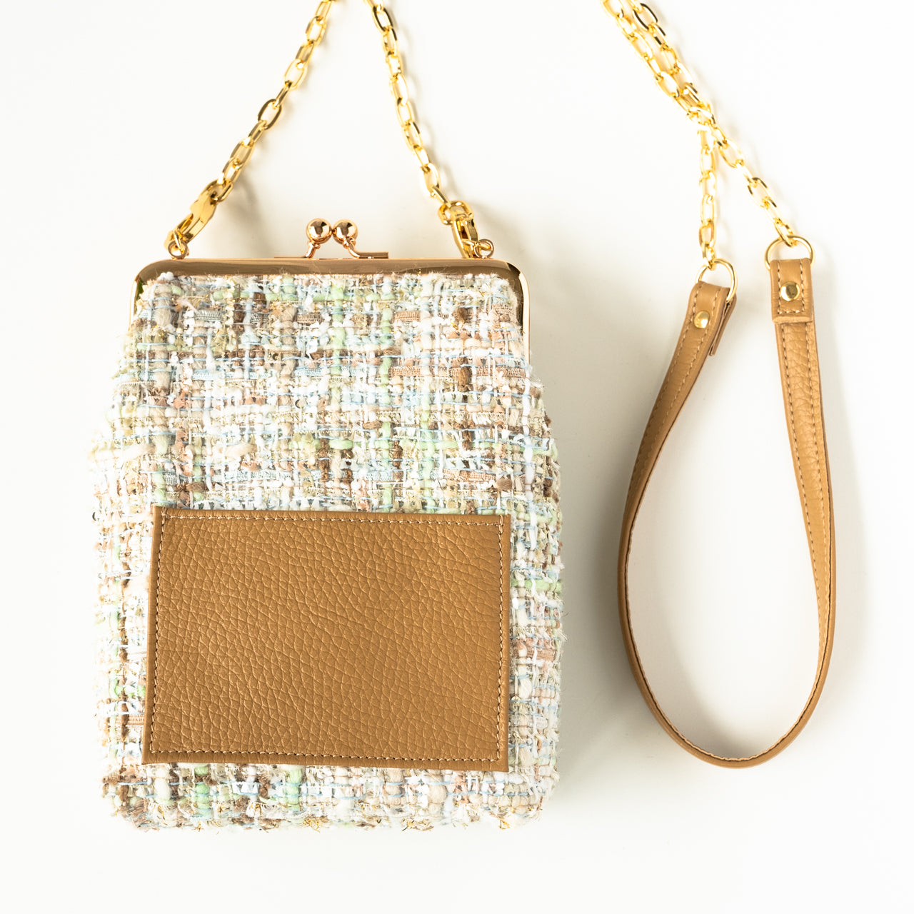 Tweed pouch pochette