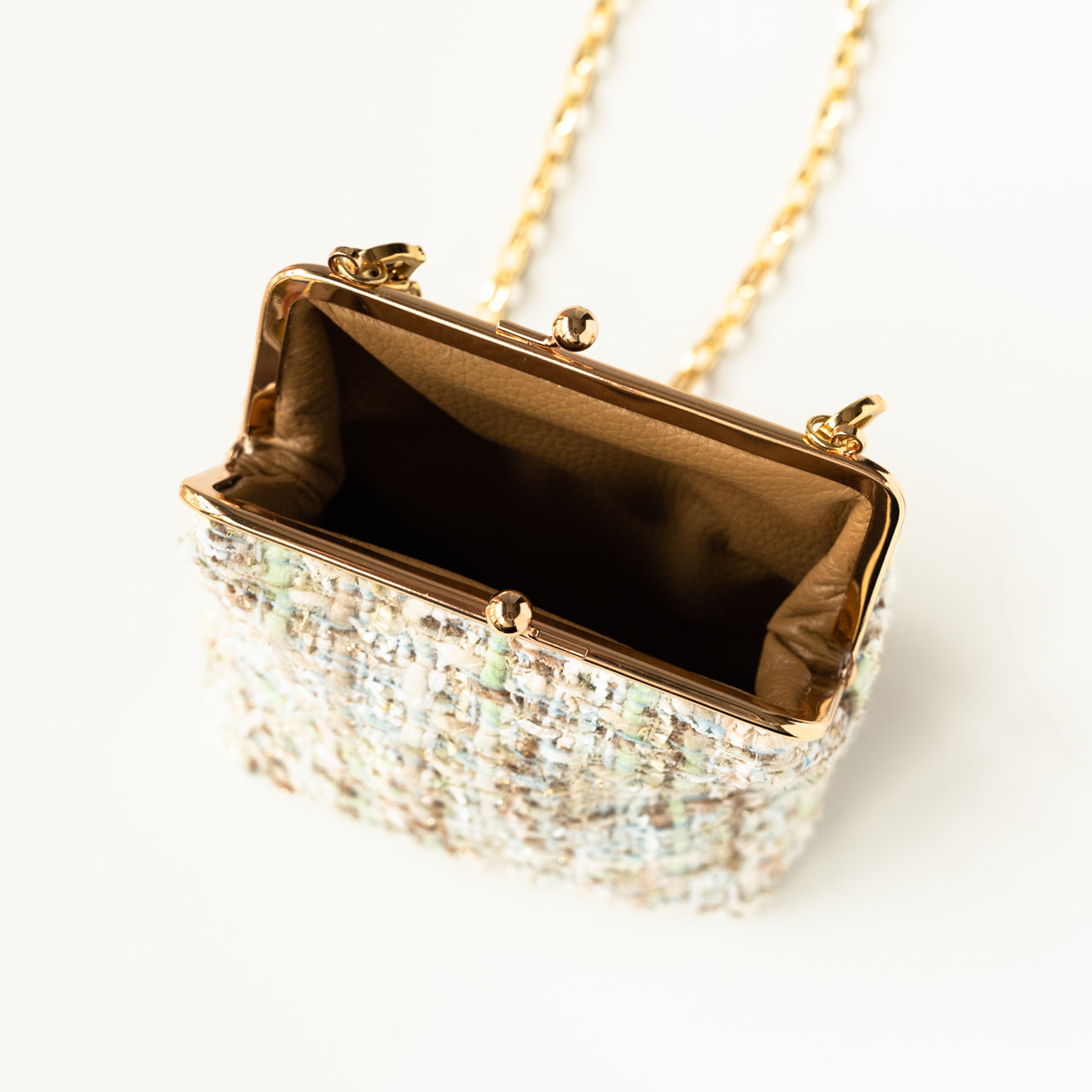 Tweed pouch pochette