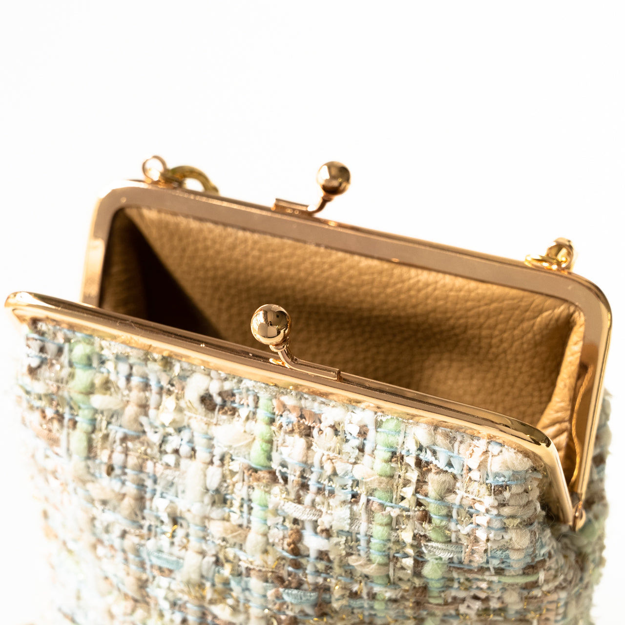 Tweed pouch pochette
