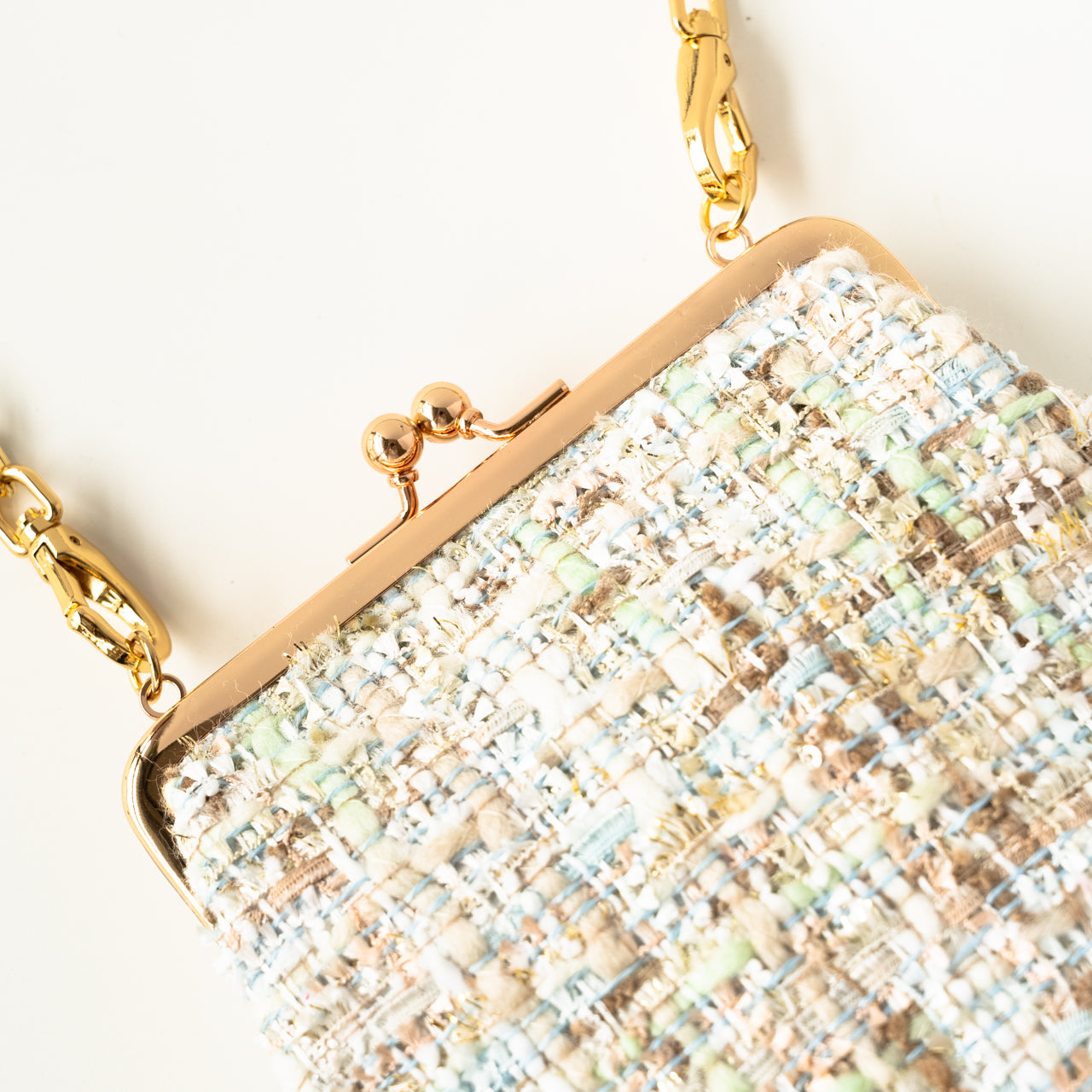 Tweed pouch pochette