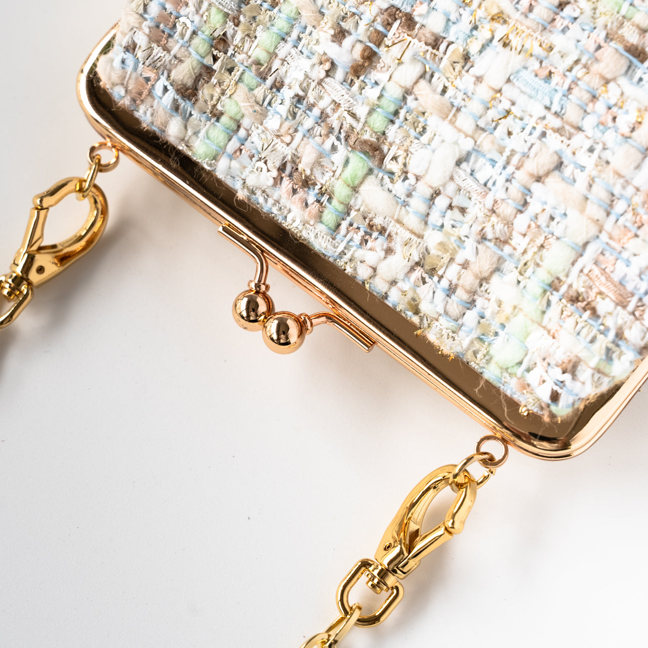 Tweed pouch pochette