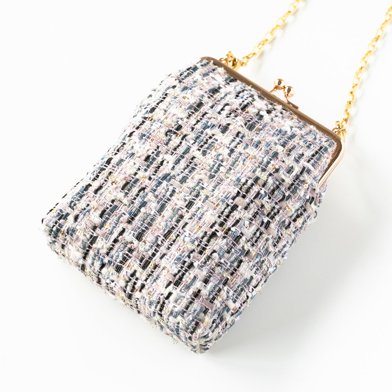 Tweed pouch pochette