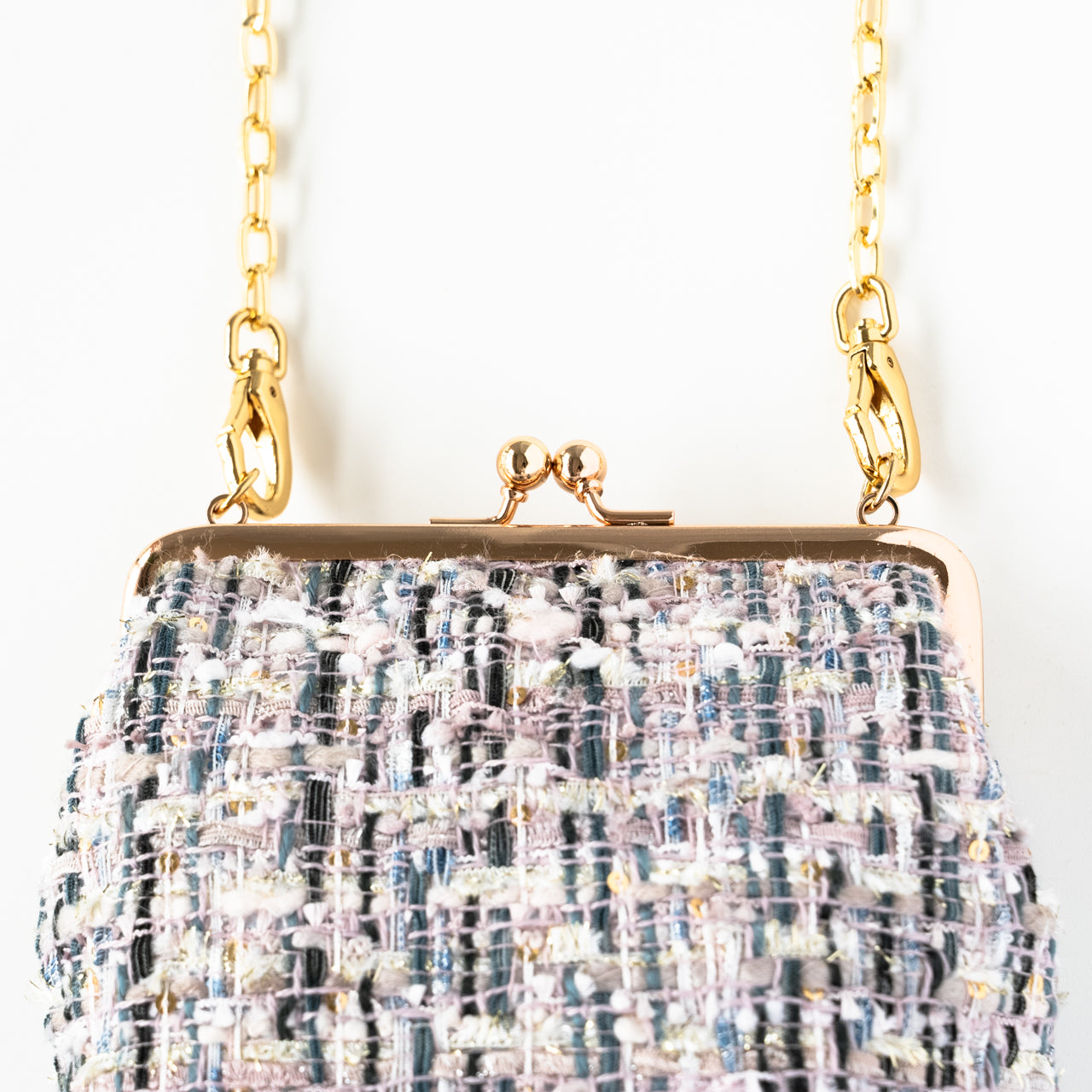 Tweed pouch pochette