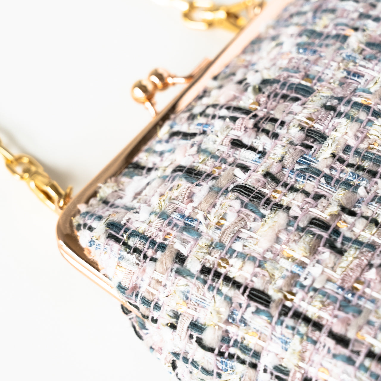 Tweed pouch pochette