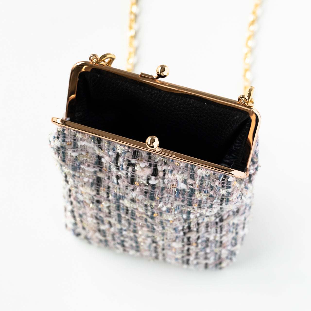 Tweed pouch pochette