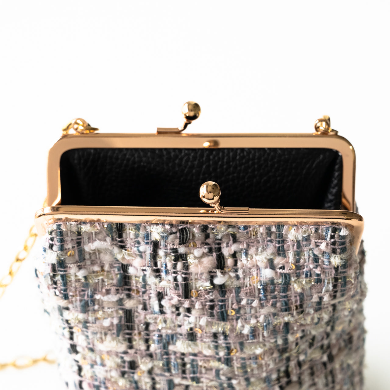 Tweed pouch pochette