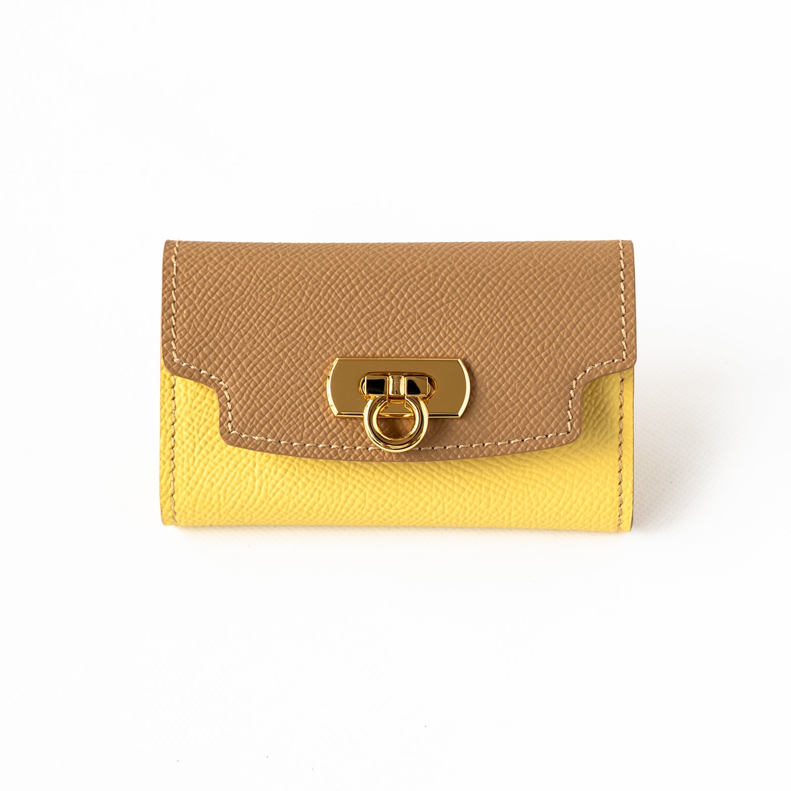 【おつとめ品セール】キーケース・シャルル キュイール・ミネルバ / カナリア×チャイ