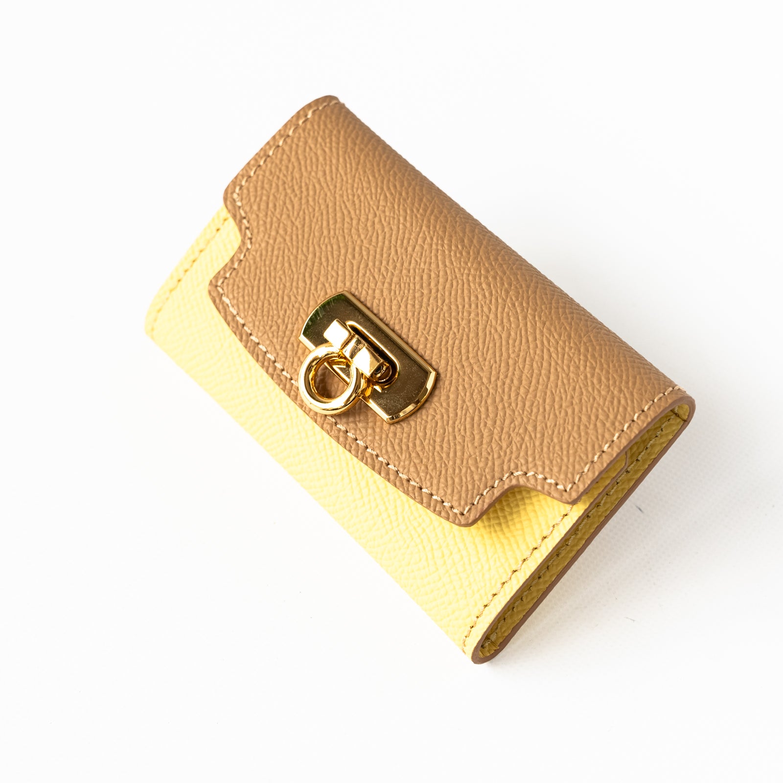 【おつとめ品セール】キーケース・シャルル キュイール・ミネルバ / カナリア×チャイ