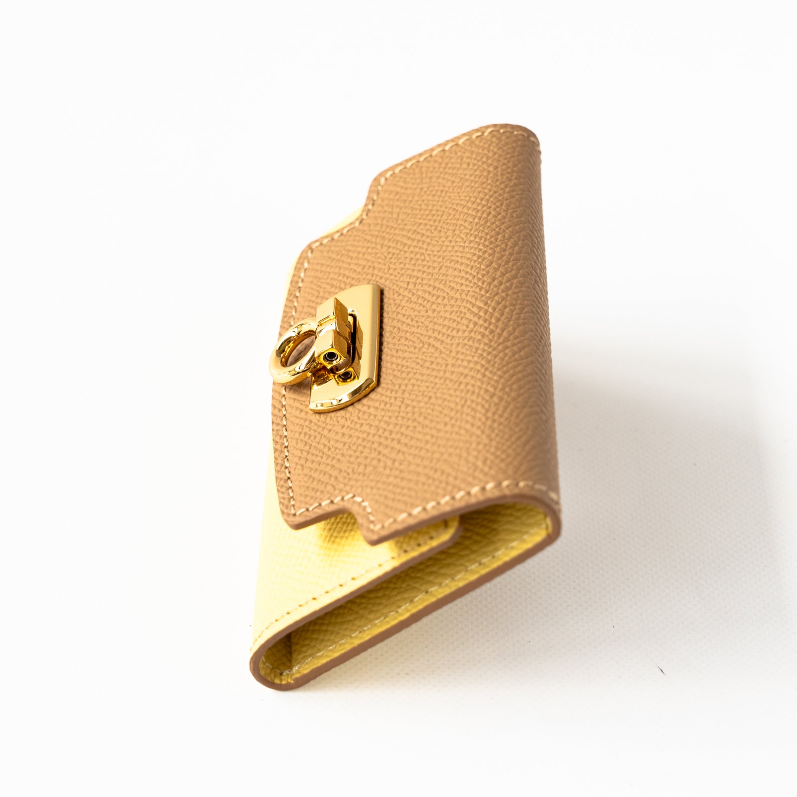 【おつとめ品セール】キーケース・シャルル キュイール・ミネルバ / カナリア×チャイ