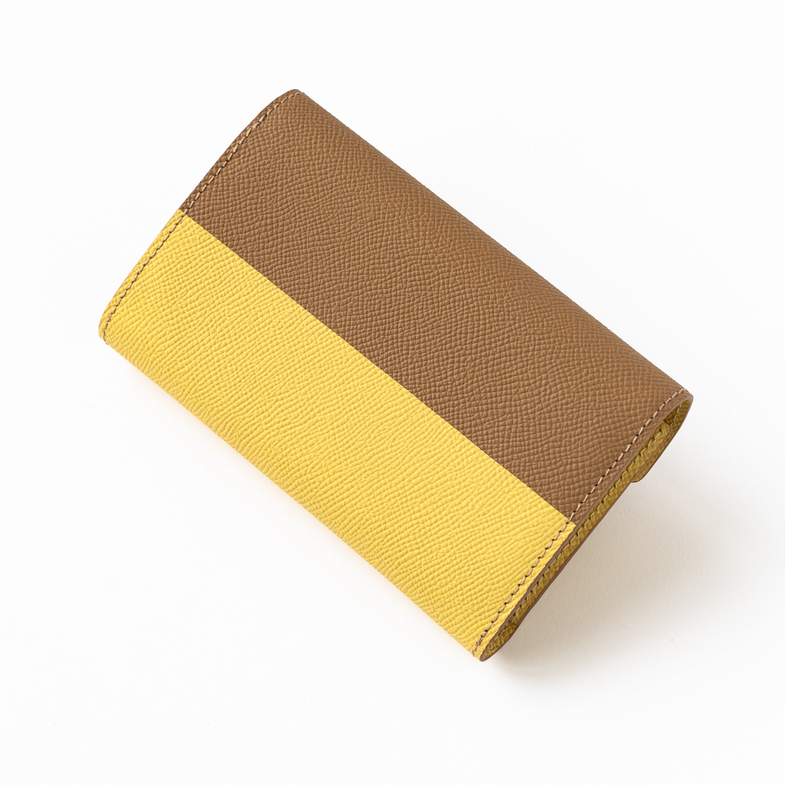【おつとめ品セール】ミディアムウォレット・ルイM キュイール・ミネルバ / カナリア×チャイ