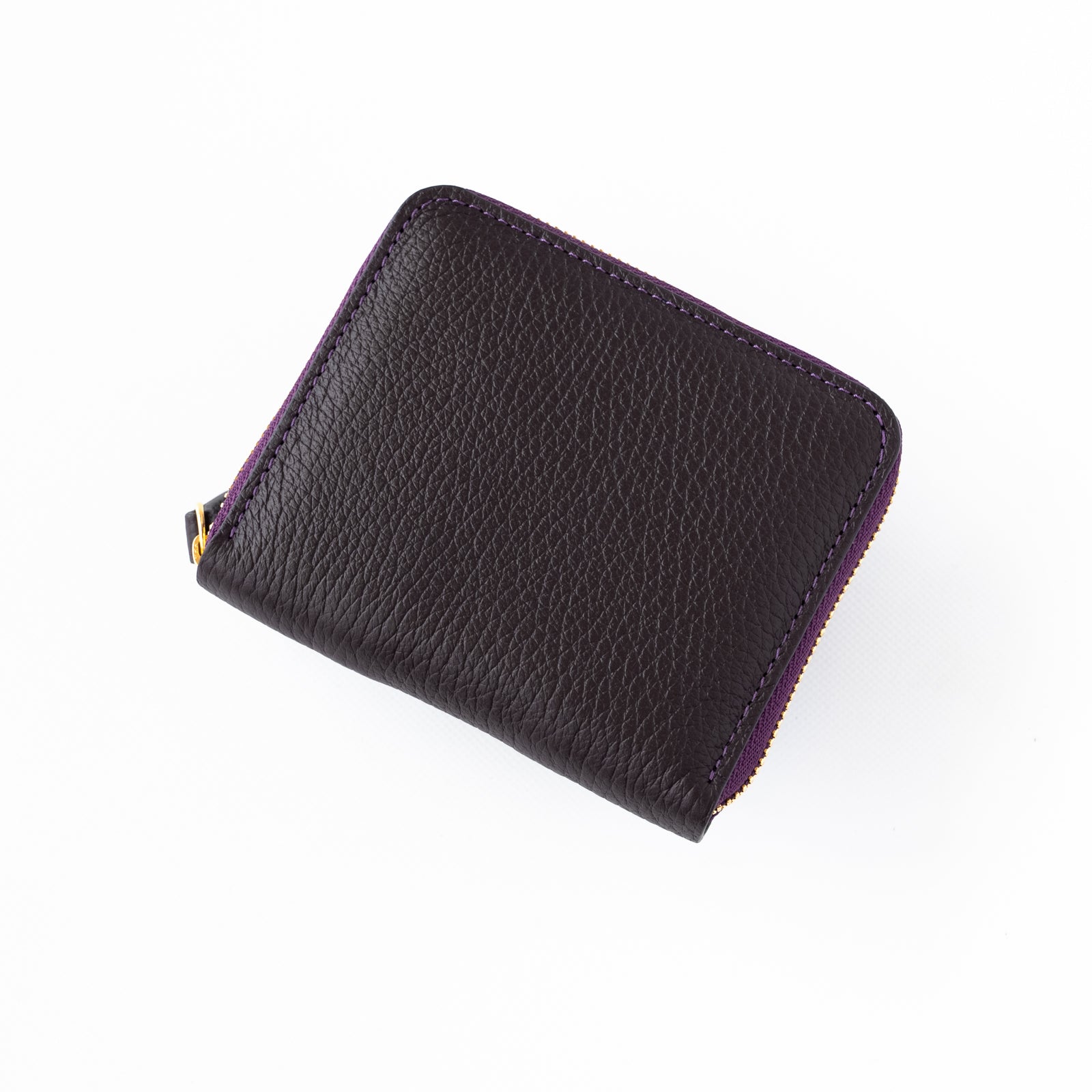 Round zipper mini wallet Taurillon Clemence