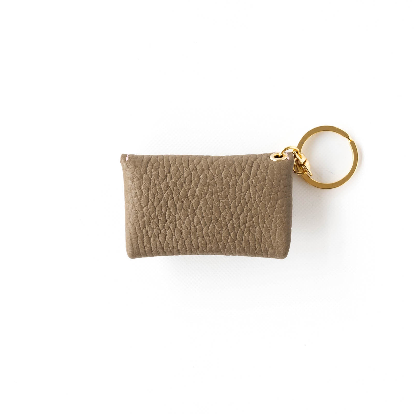 Soft leather flap minimini key ring Taurillon Clemence